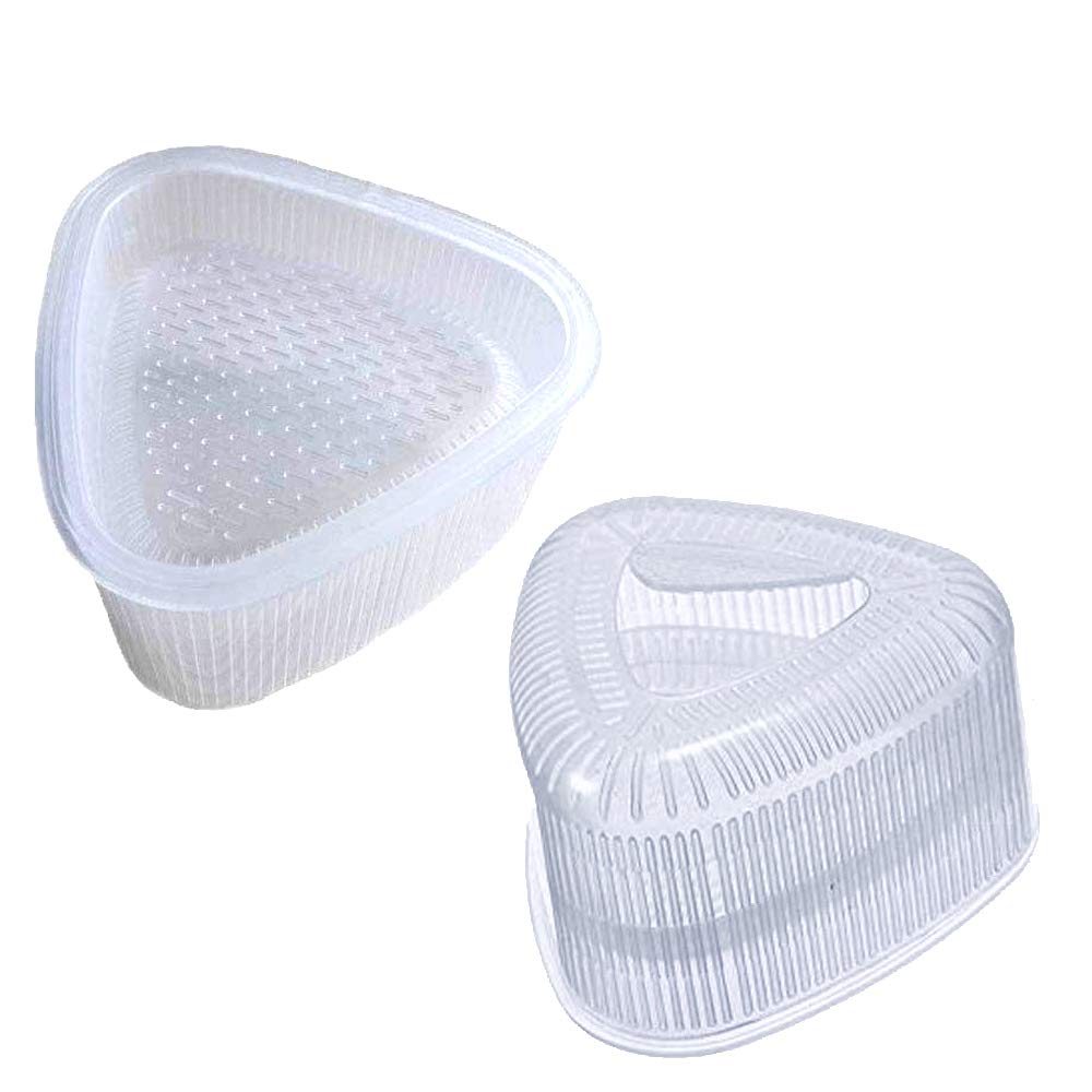 Triangle Sushi Mold Form Sushi Mold Onigiri Rice Mold Diy Tool, White 2 Pcs