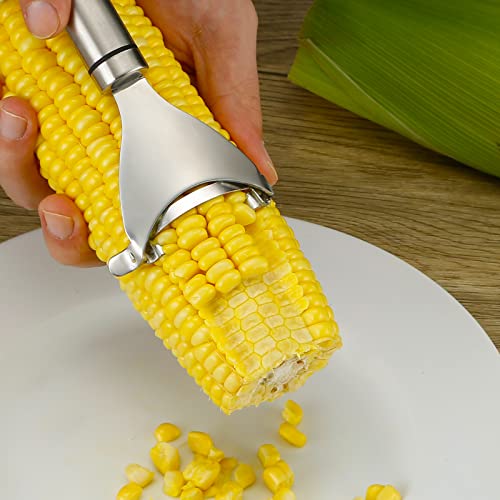Corn Peeler Stainless Stee Corn Cob Stripper Tool Corn Thresher From The Cob, Removes Corn Kernels From Corn Cobs In Seconds, Ki