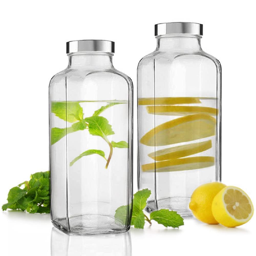 Brezzycloud Piraml Glass Travel Glass Drinking Fridge Bottle With Stainless Steel Lid For Home, Travel, Juicing, Water, Smoothie