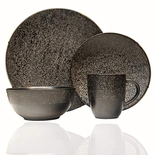 Red Vanilla Black 16 Matrix Piece Dinner Set