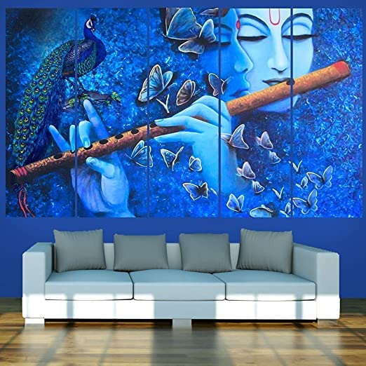 Cn Retails Multiple Frames, Beautiful Radha Krishna Painting For Home Decor Living Room, Bedroom, Office, Hotels, Wooden Framed 