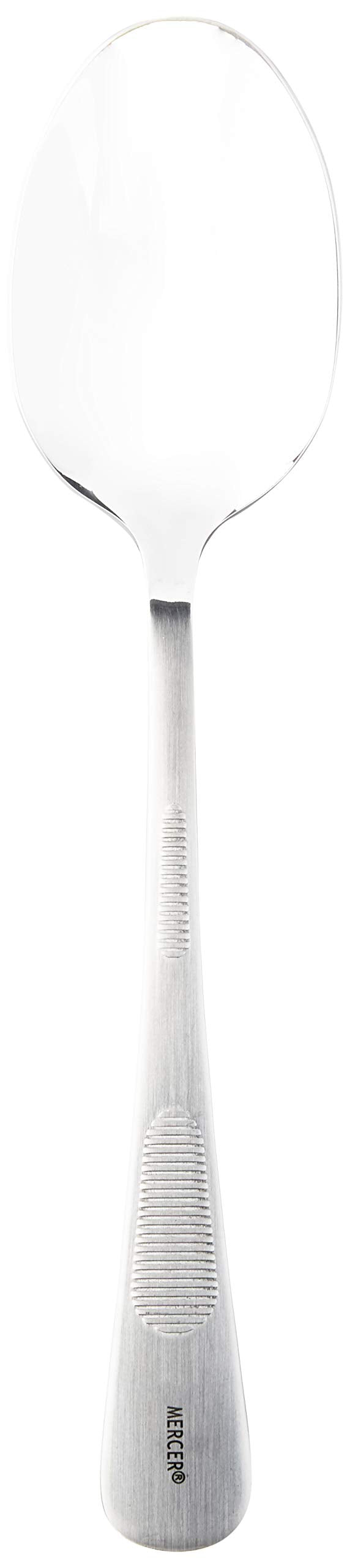 Mercer Culinary 18-8 Stainless Steel Plating Solid Spoon, 7-7/8 Inch,Silver