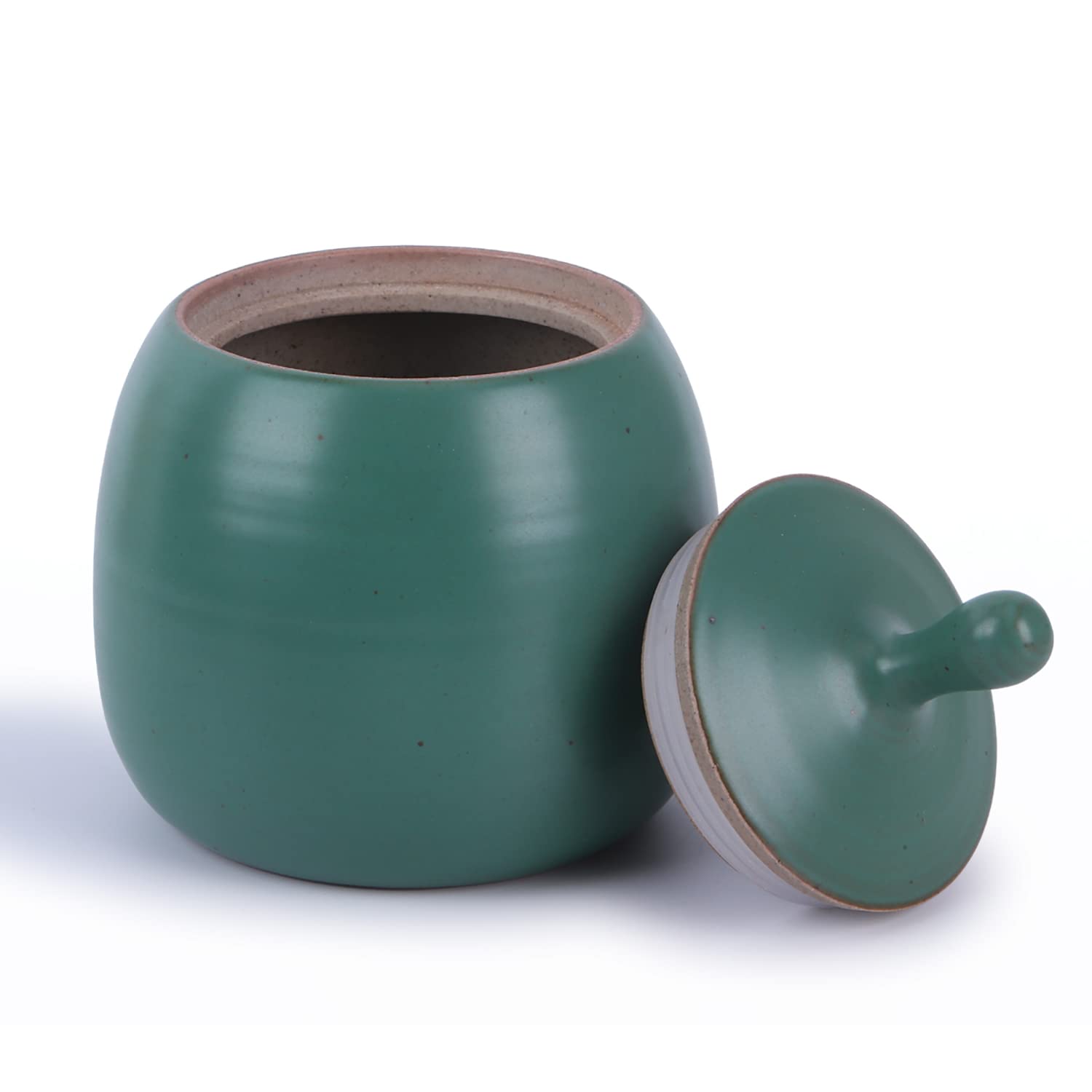 Amoysanli Kitchen Canisters Vintage Ceramic Food Storage Jar With Airtight Lid For Tea, Coffee, Herb, Sugar, Spice, Nuts (Ancien