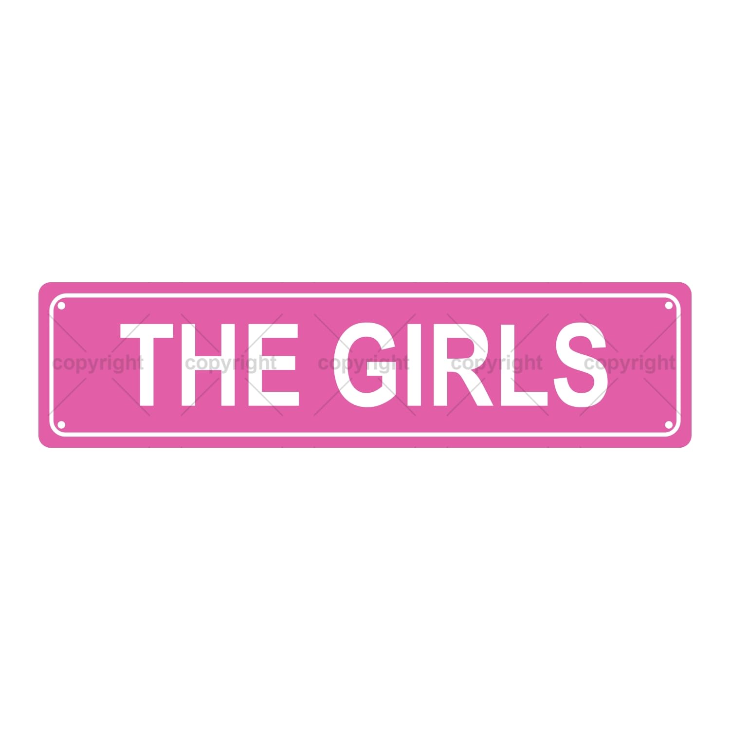 THE GIRLS GIRLS WOMEN Metal Tin Street Sign Bar Cafe Garage Cave Home Room Wall Bathroom Farmhouse Garden Porch Patio Decor, 16 