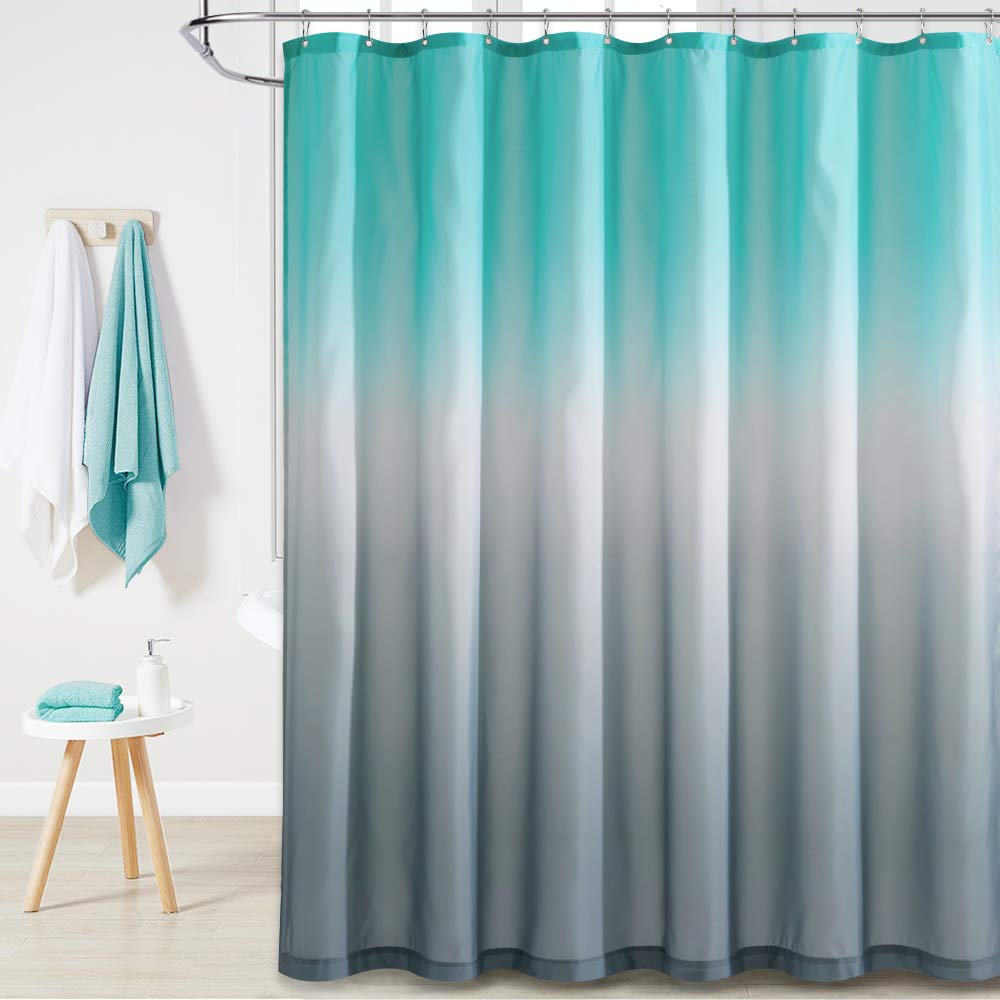 Kgorge Waterproof Shower Curtain Liner - Boho Gradient Color Shower Curtains Water Proof For Bathroom Tub Camper Backdrop Loft,