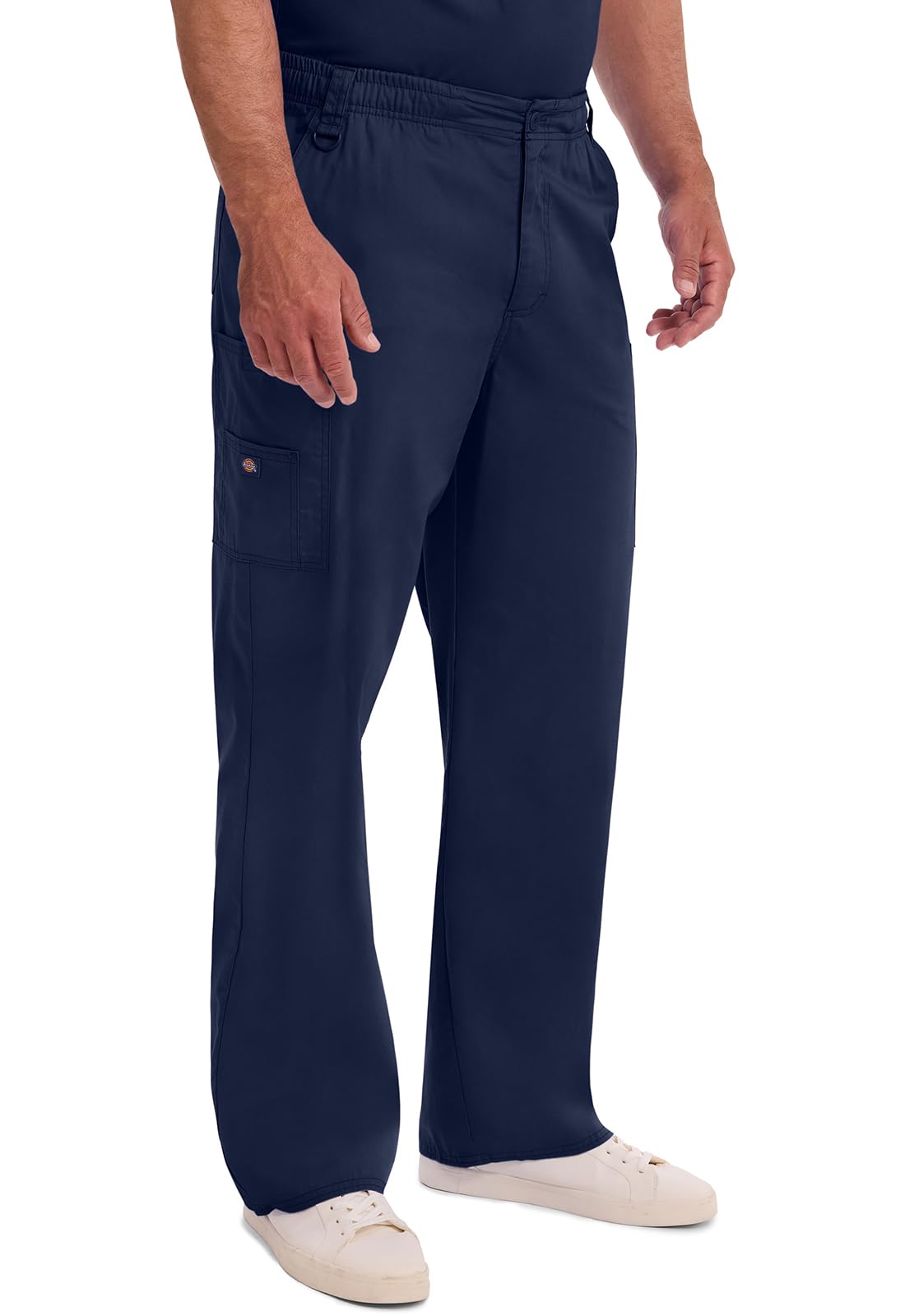 Cherokee Mens Signature Elastic Waist Medical Scrubs Pants, Navy, 5X-Large Us