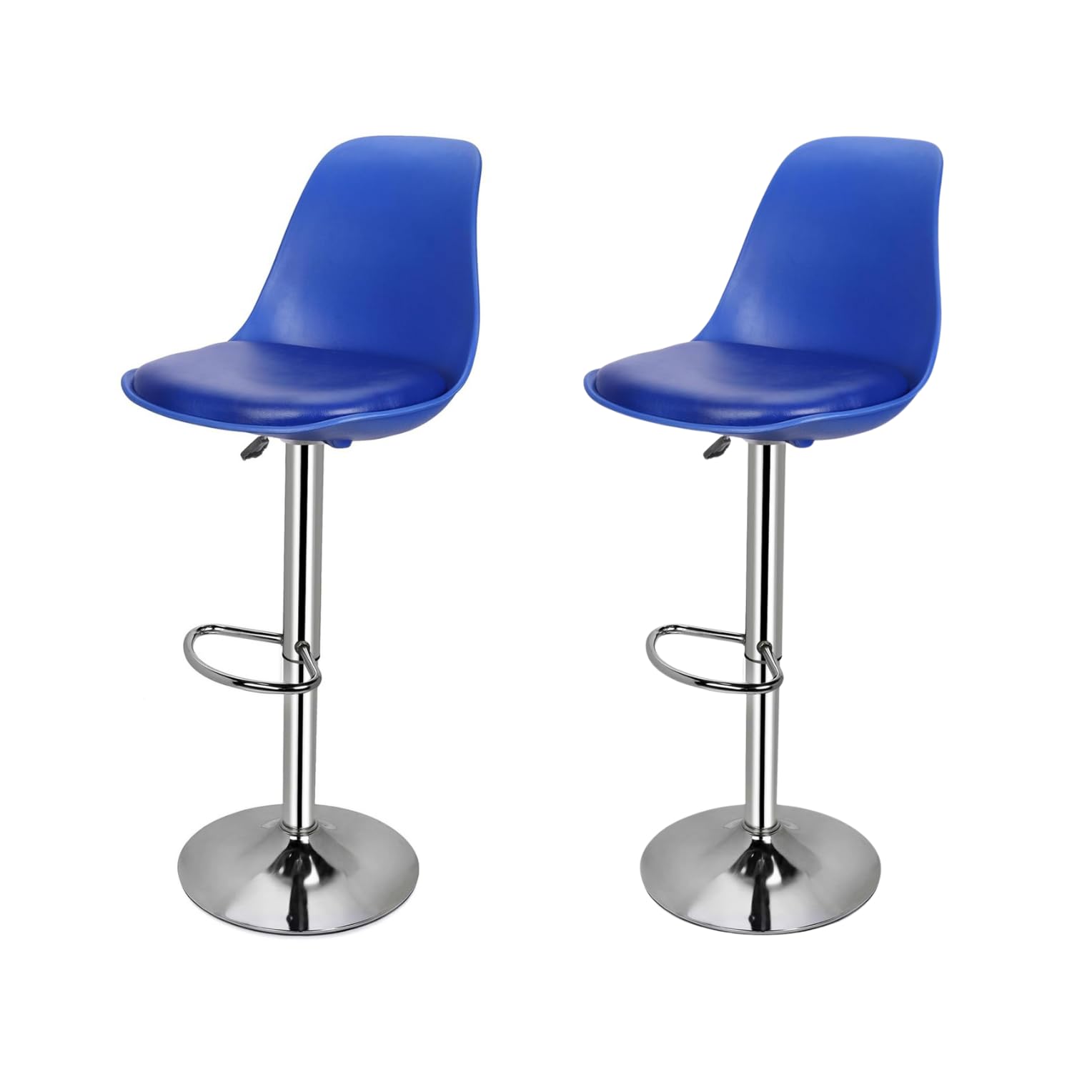 Activa Rapid Bar Stool Chair With Adjustable Height|Comfortable Padded Seat & Footrest Chair|Modern Counter & Kitchen Seating Fo