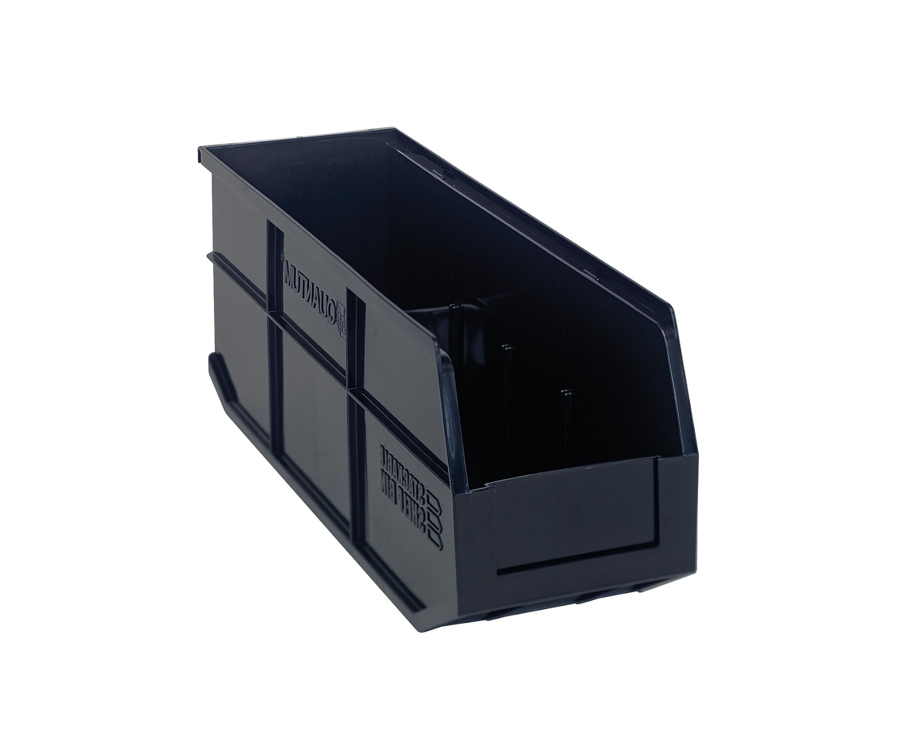 Stackable Shelf Bin, 18W X 6D X 7H, Autoclavable Up To 250F, Polypropylene, Black, Made In Usa