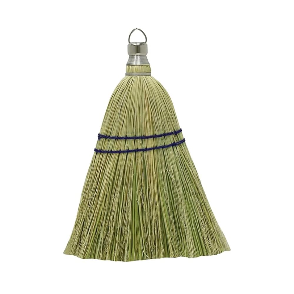 Rocky Mountain Goods Whisk Broom 12    - Heavy Duty Natural Corn Straw With Reinforced Nylon Stitching - Small Whisk For Car, Ou