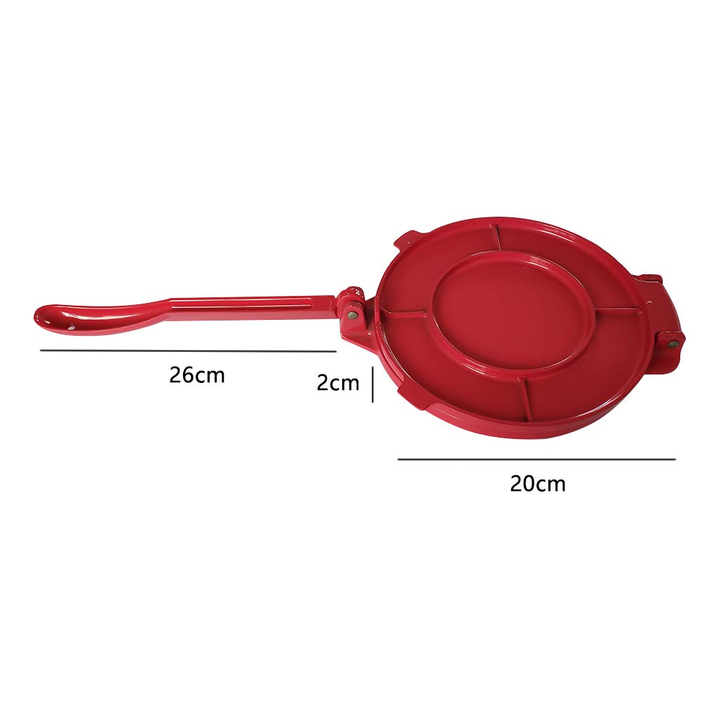8 Inch Tortilla Press Maker, Foldable Aluminum Flour Tortilla Press, Non-Stick Rotis Press, Dough Press Bakeware Gadgets Diy Bak