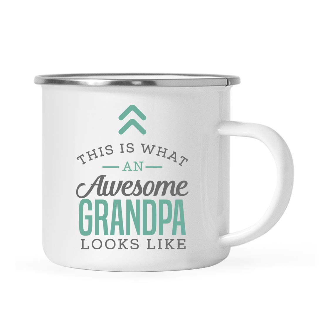 Andaz Press 11Oz. Stainless Steel Campfire Coffee Mug Gift, This Is What An Awesome Grandpa Looks Like, 1-Pack, Birthday Gift Id