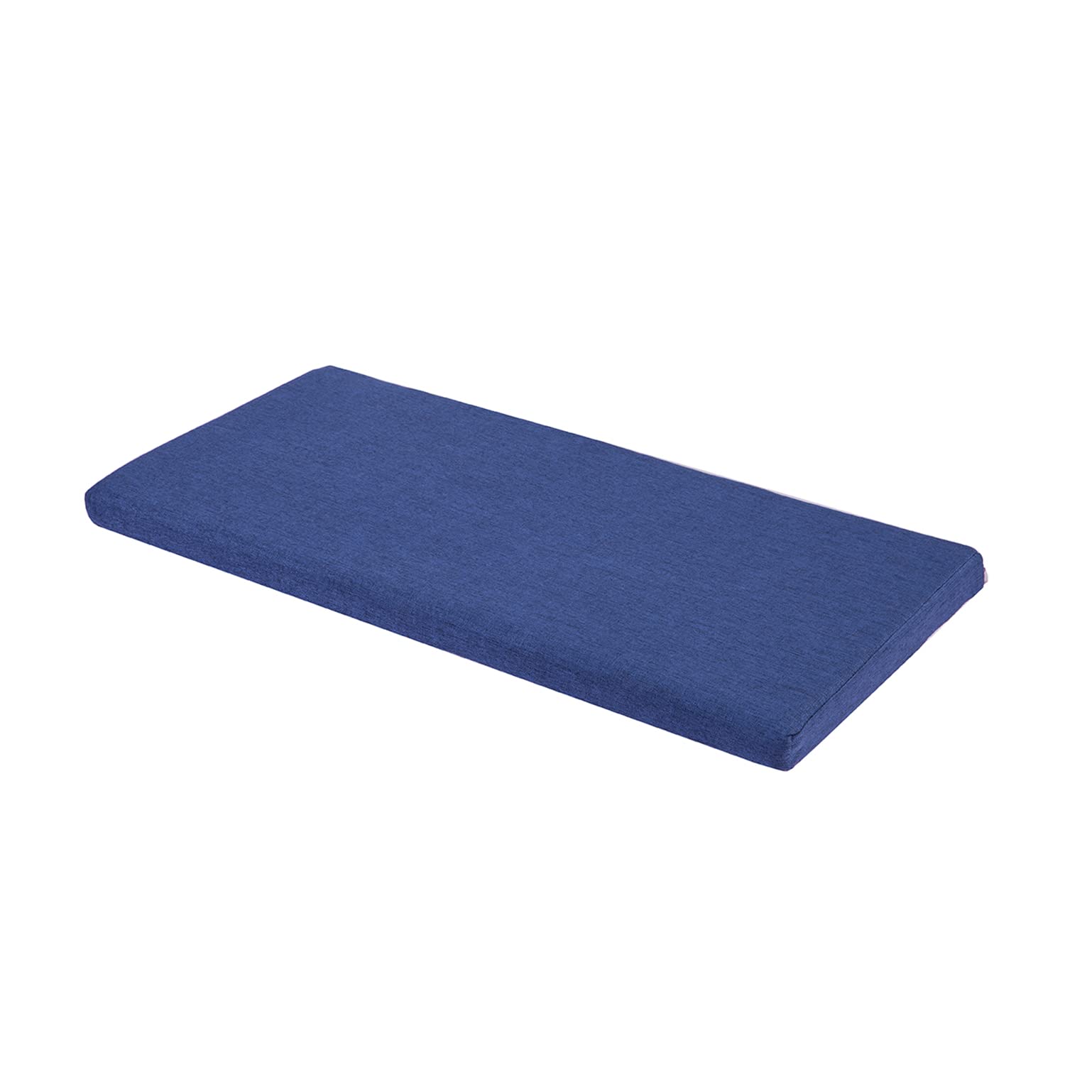 Memory Foam Chair Pads Non-Slip Rubber Back Indoor Swing /Settee Cushion 36Inx14Inx2In(91.5X35.5X5Cm), Blue