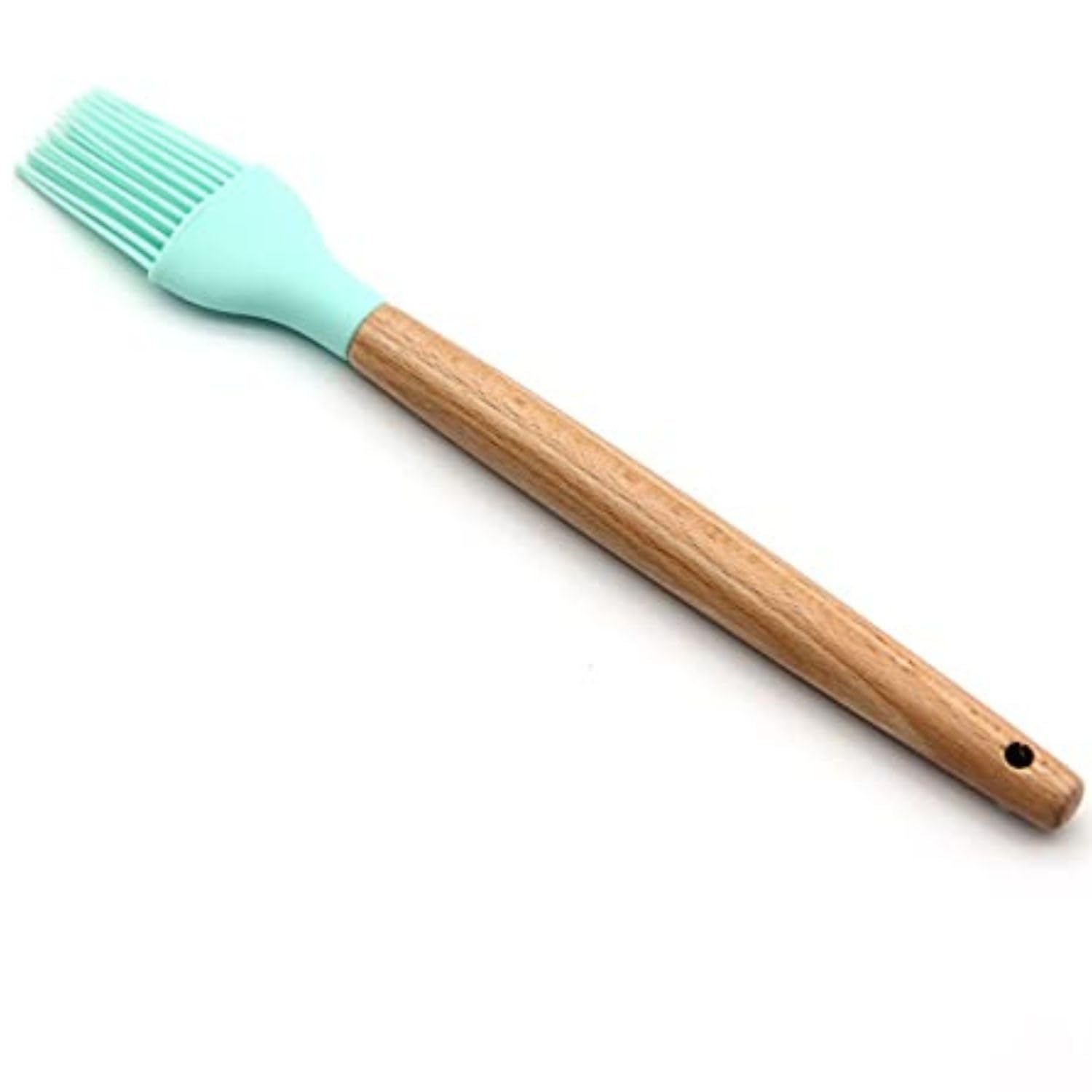 Giffy 28 Cm Long Silicone Basting Brush With Wooden Handle With Silicone Brush For Bbq/Grilling/Pastry/Turkey Baster, Bpa Free |