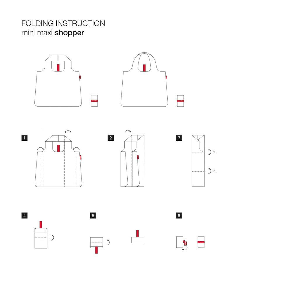 Reisenthel Mini Maxi Shopper Dots - Foldable Shopping Bag With Attractive Design - Water Repellent