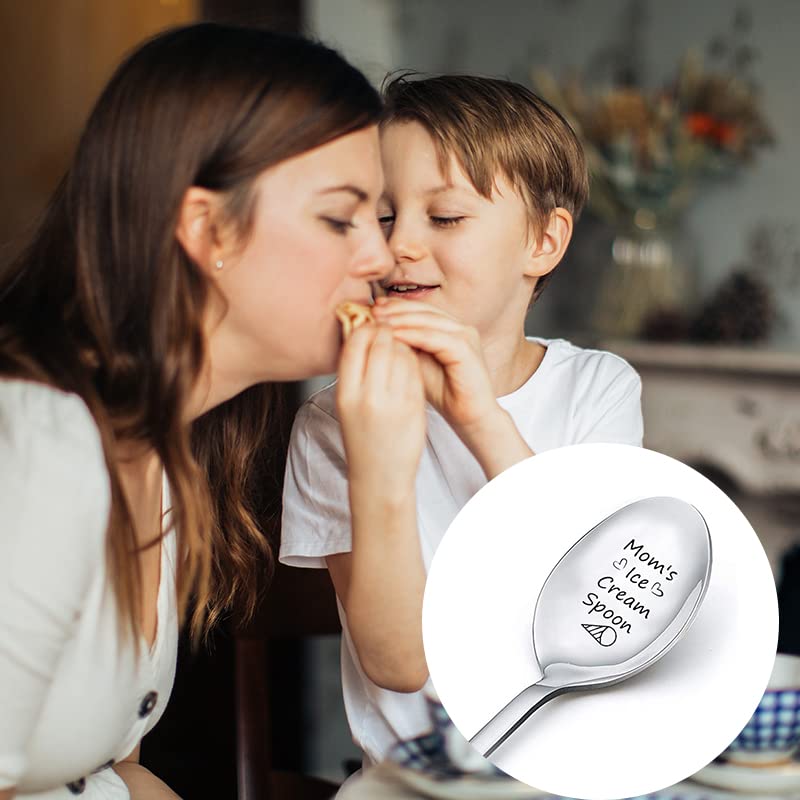 Gifts For Mom Ice Cream Spoon From Daughters Sons Mother Spoon Gift For Mom Mothers Day Birthday Gifts For Mama Spoons Engraved