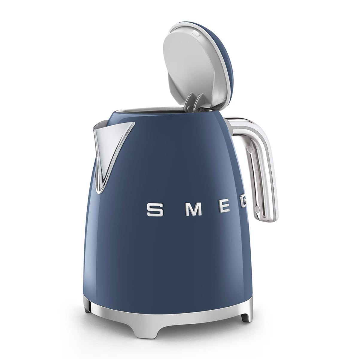 Smeg 50'S Retro Style Electric Water Kettle With Automatic Shutoff, Removable Base, And Water Indicator, Klf03Nbus, Navy Blue
