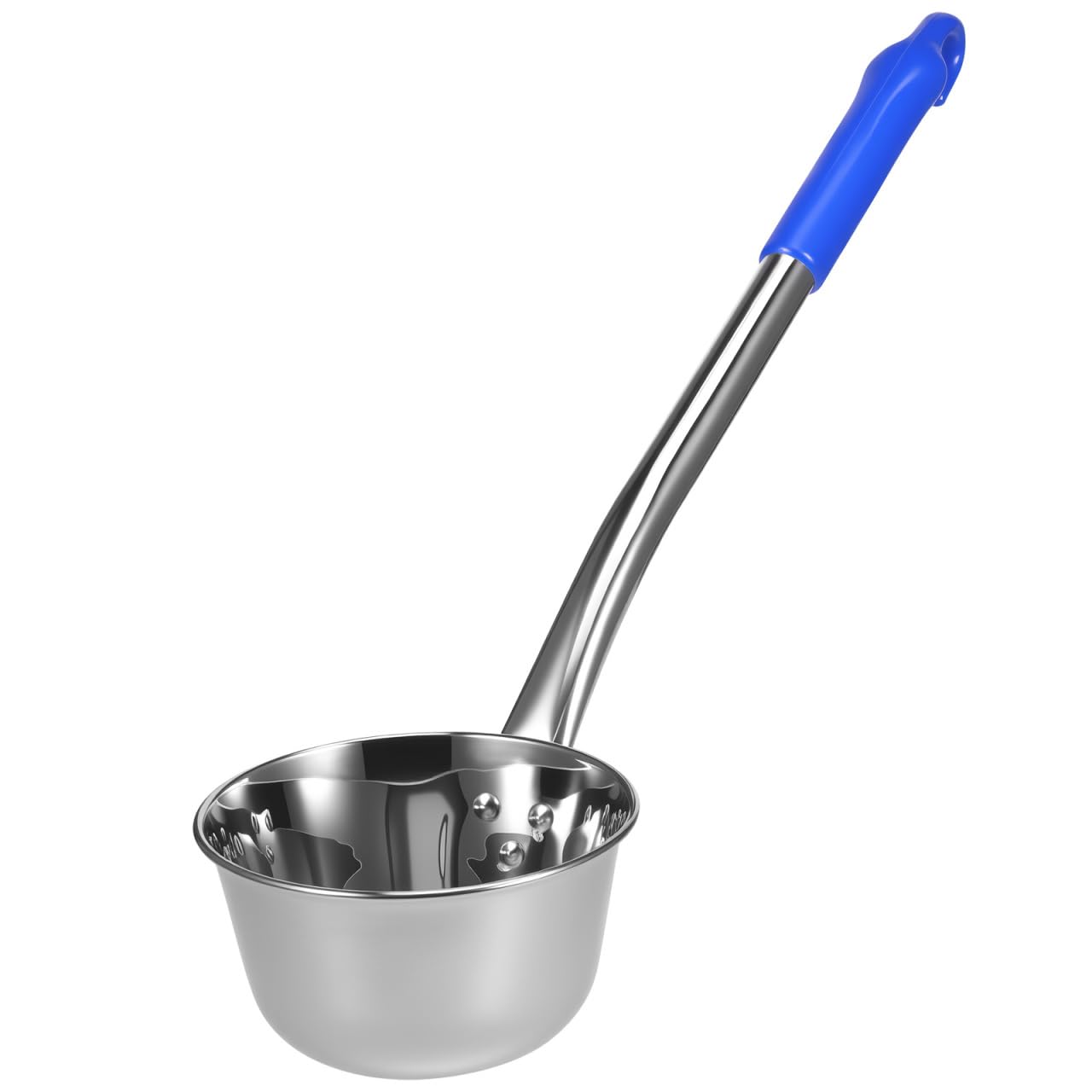 MAGICLULU 1pc Long Handle Water Scoop Stainless Steel Ladle Spoon Metal Hangable Porridge Spoon for Cooking Serving Kitchen 600m
