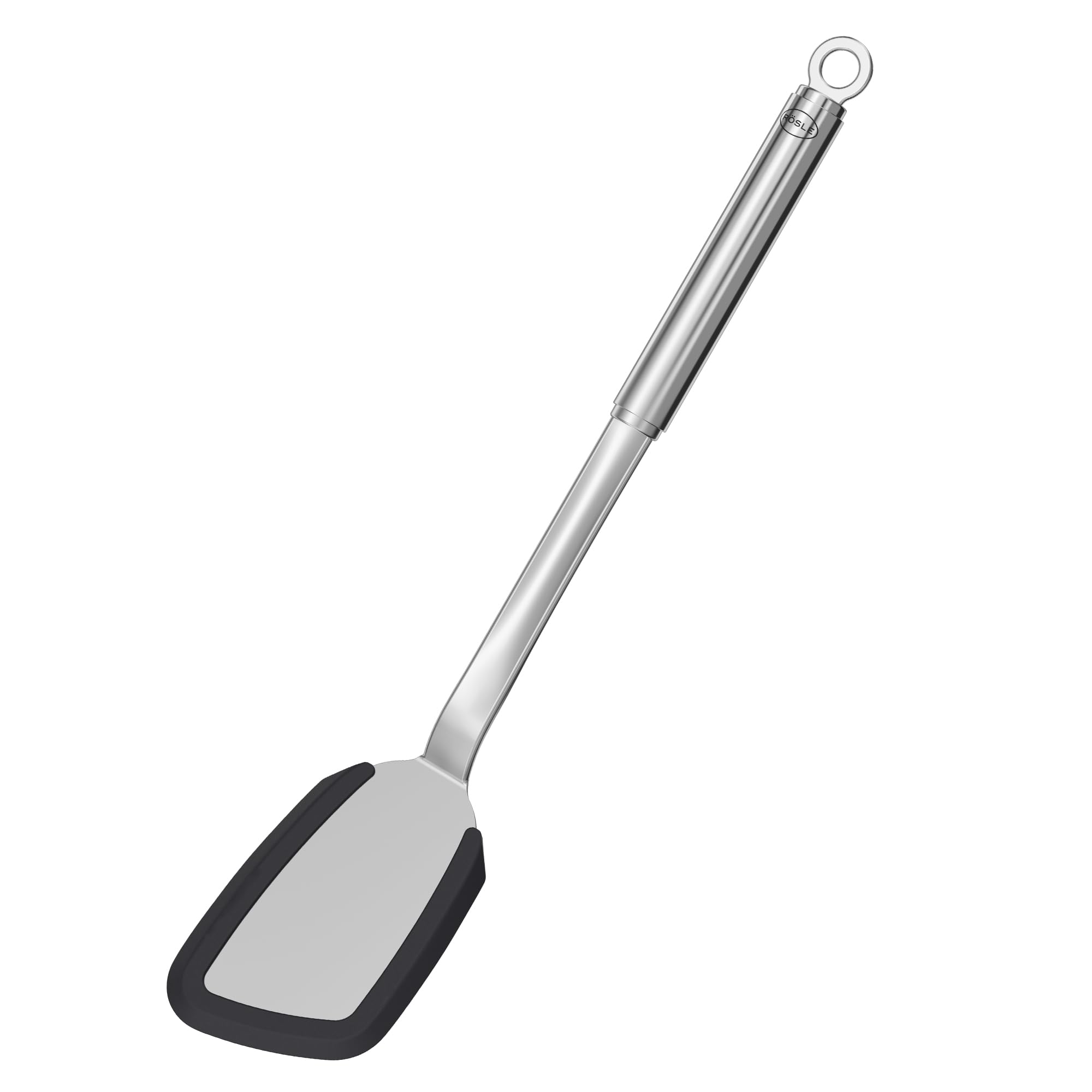 Rsle Stainless Steel Cooking, Silicone Edge, Spatula