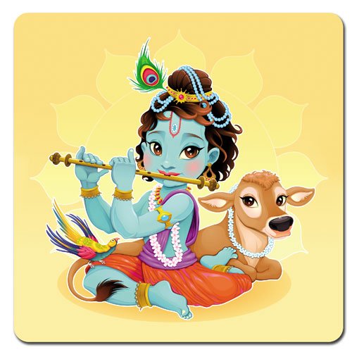 Baby Krishna Fridge Magnet  Birthday Anniversary Janmashtami Diwali Gift