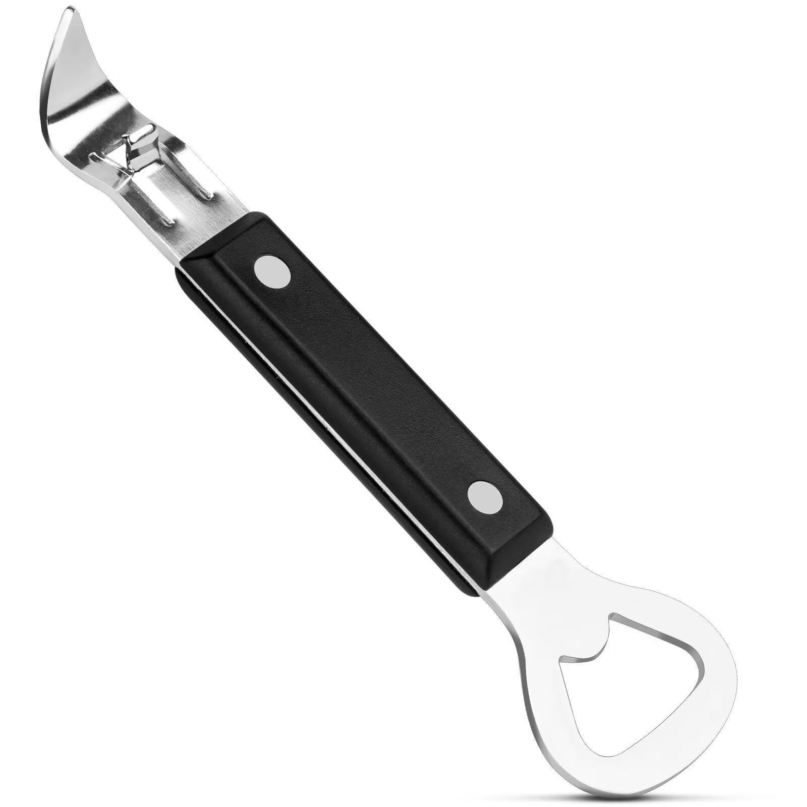Anyongora 2-in-1 Can Punch Opener & Bottle Opener, Can Opener, Stainless Steel, Non-Slip Handle, Compact 6.1, For Traditional Ca