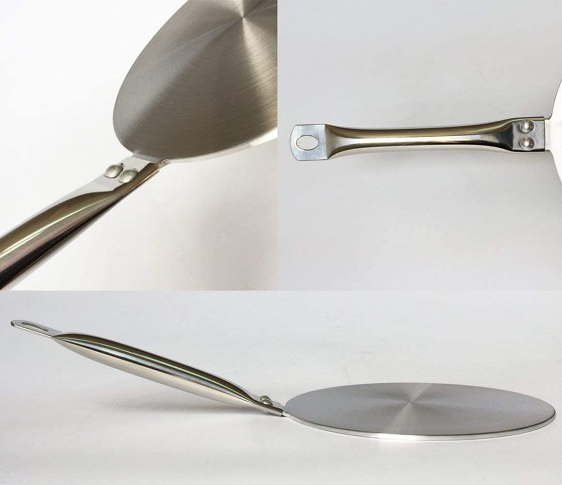 9.45Inch Stainless Steel Coffee Milk Cookware Simmer Ring Induction Adapter Hob Plate Heat Diffuser For Glass/Ceramic/Stailness