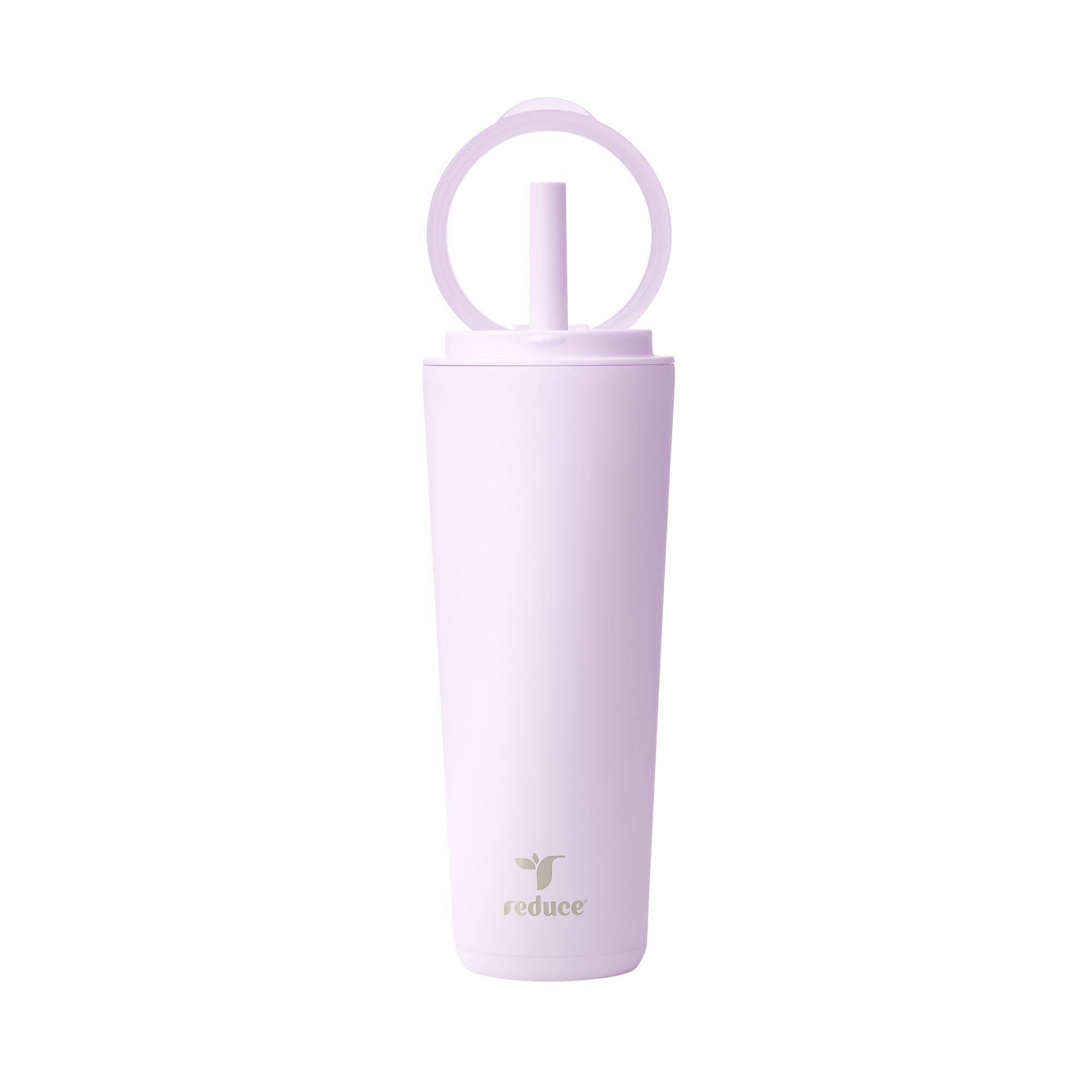Reduce Halo 24 oz Stainless Steel Vacuum Insulated Tumbler - Spill Proof Travel Mug with Flip Handle Lid - Keeps Drinks Cold for