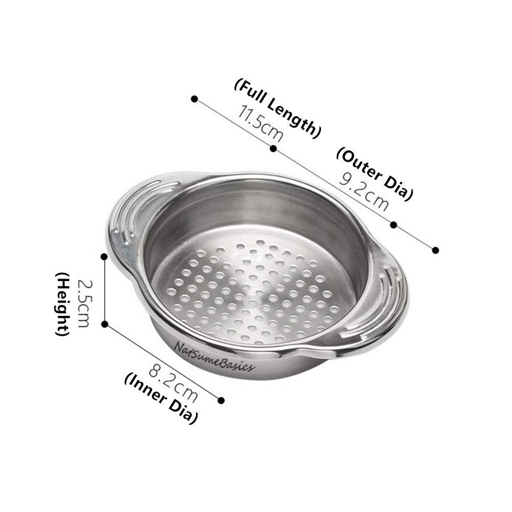 Sleek Stainless Steel Food Tuna Strainer Sieve Can Colander Press Lid Oil Drainer Remover For Daily Tuna, Vegetables, Beans And