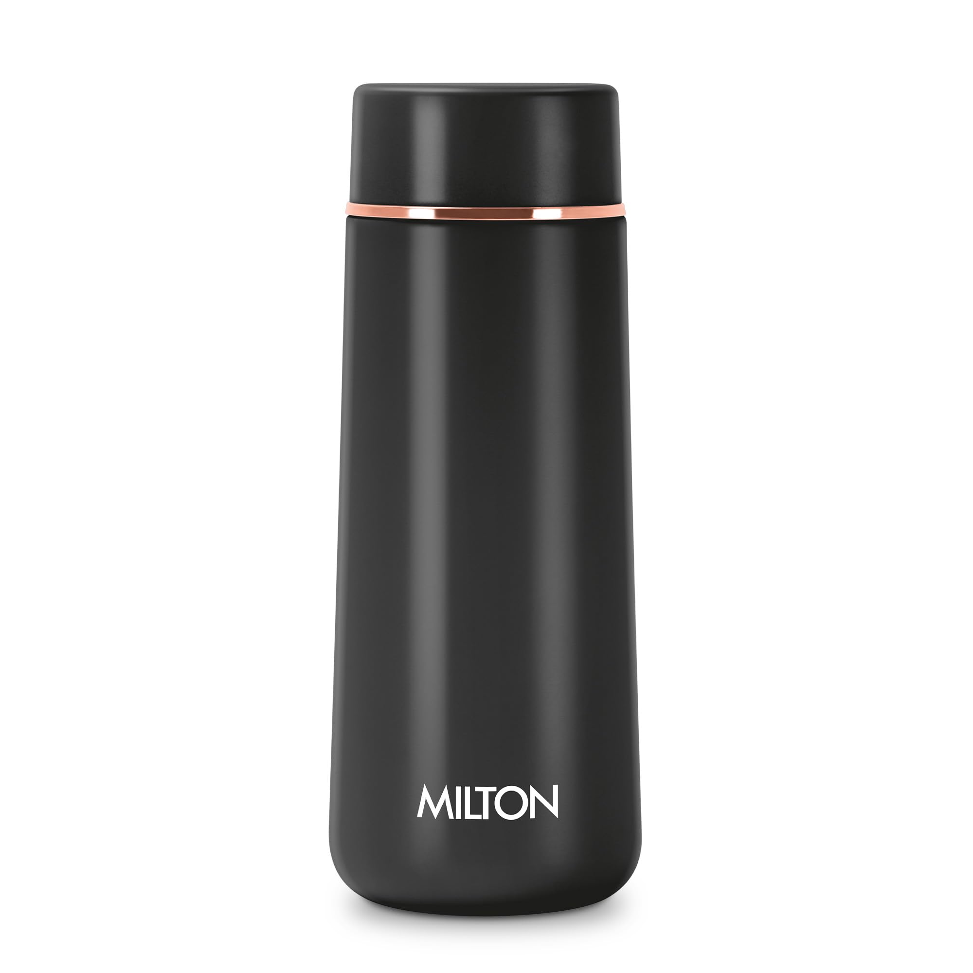 Milton Starlit 320 Thermosteel Insulated Water Bottle, 320 ml, Black| Hot and Cold | Leak Proof | Office Bottle | Sports | Home 