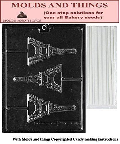 Eiffel Tower Chocolate Candy Mold With  Molding Instructions