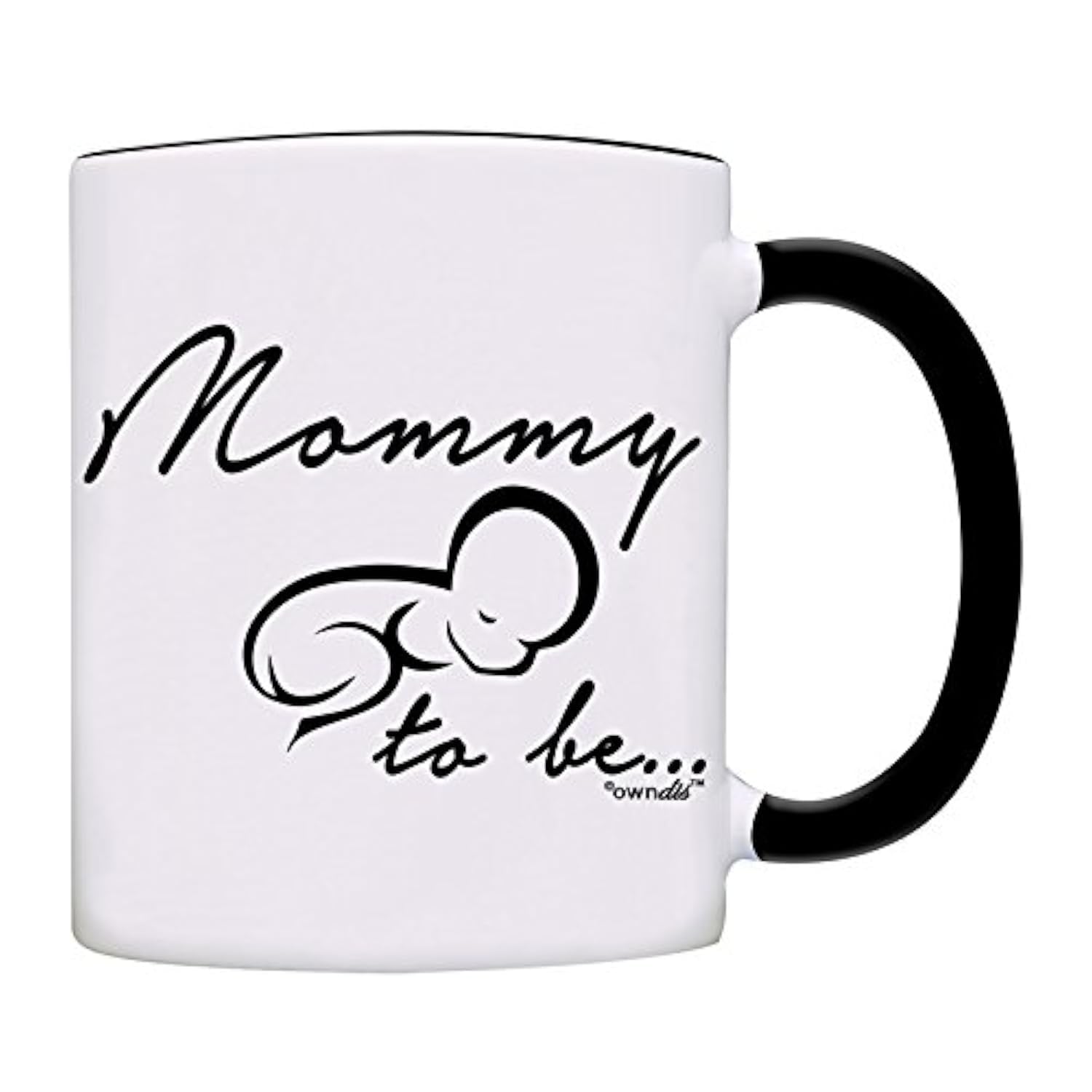 Mug Mommy to be for newly Mommy announcement Coffee Mug-0035-Black
