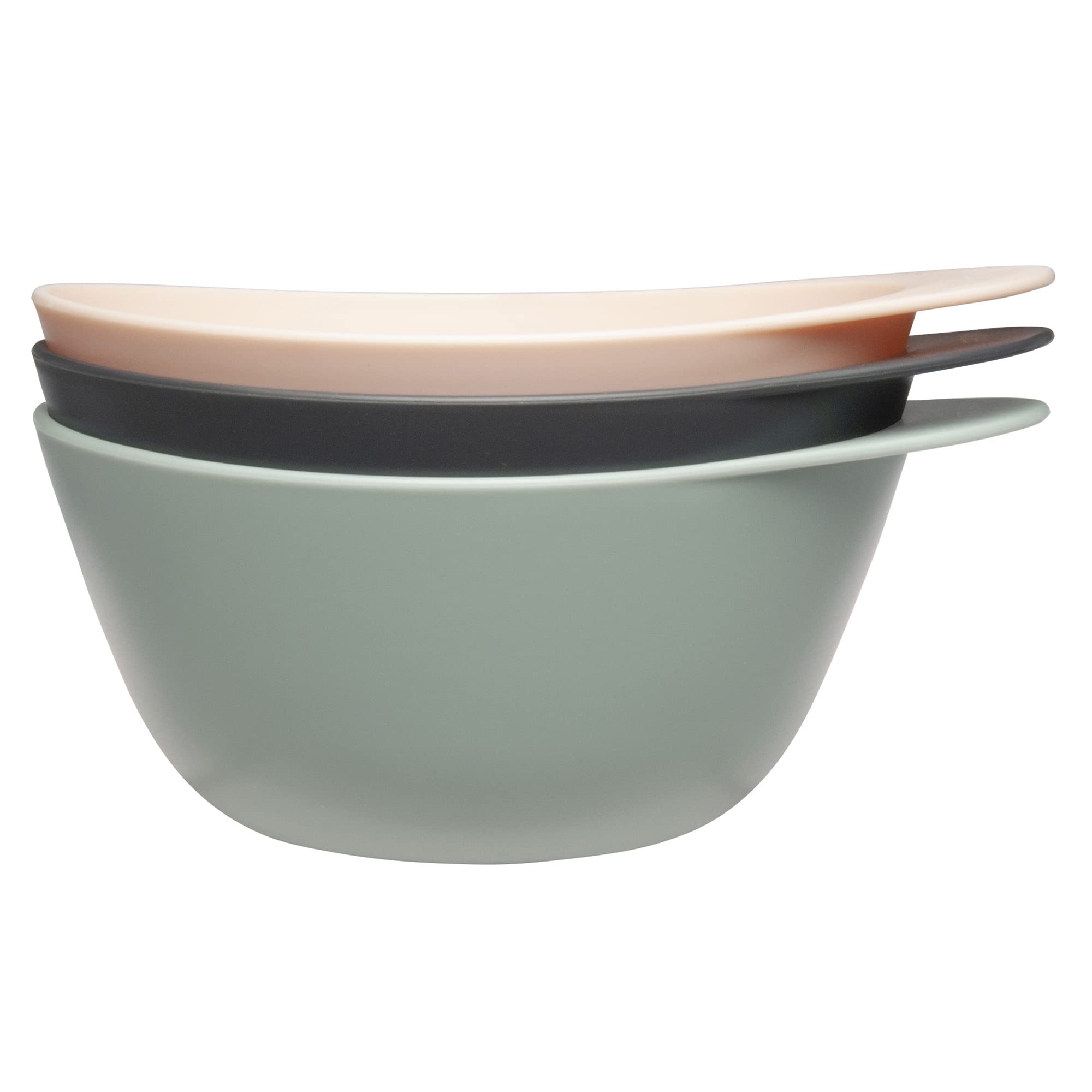 Fromm Color Studio Mixing Bowls For Hair Color, Hair Dye, Bleach And Treatments With Spill Proof Rubberized Base, 16 Ounce, 3 Pa