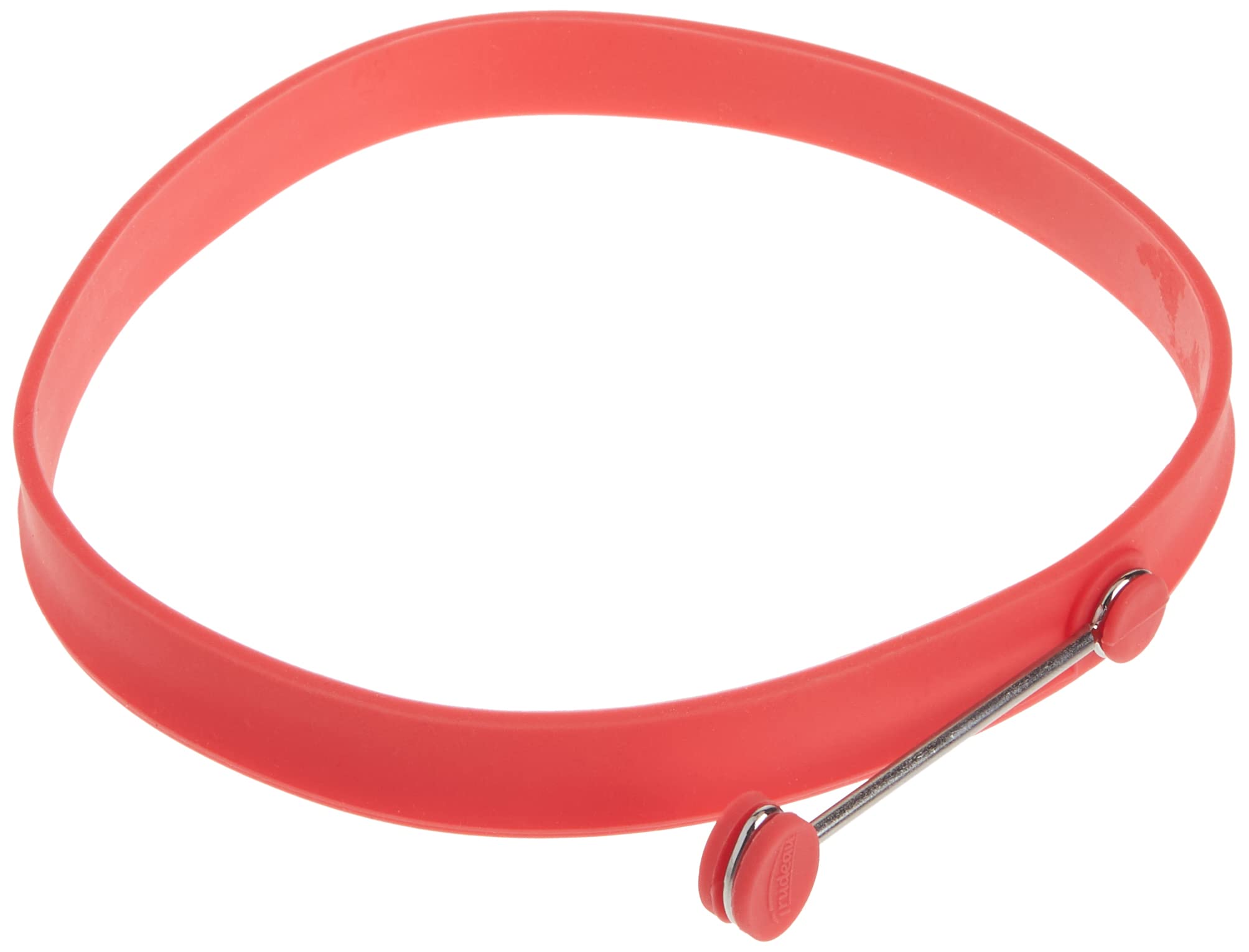 Trudeau Red Silicone 6 Inch Pancake Ring, Set Of 2
