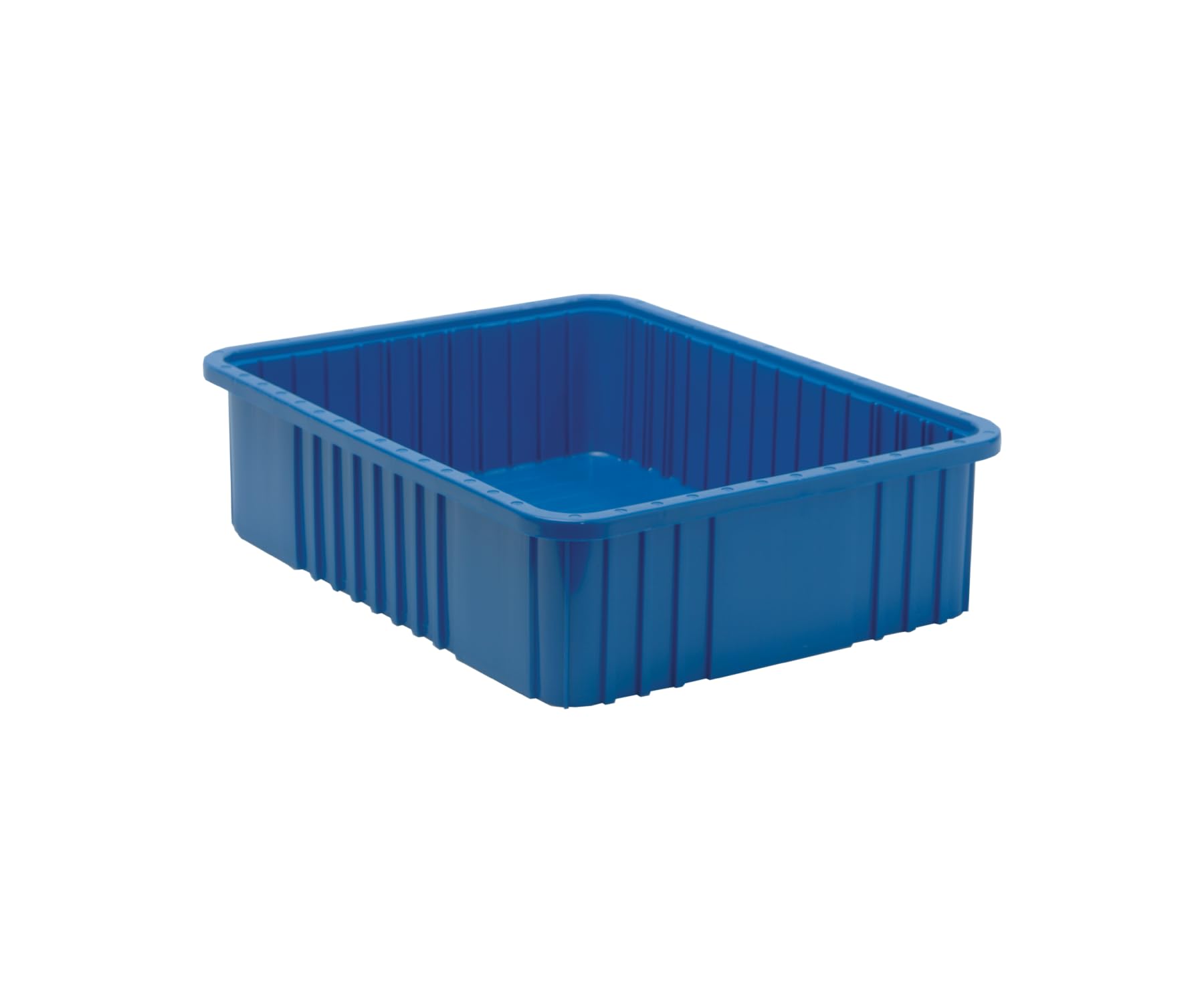 Quantum Storage DG93060BL Dividable Grid Storage Container, 22-1/2 L x 17-1/2 W x 6 H, Blue (Pack of 3)