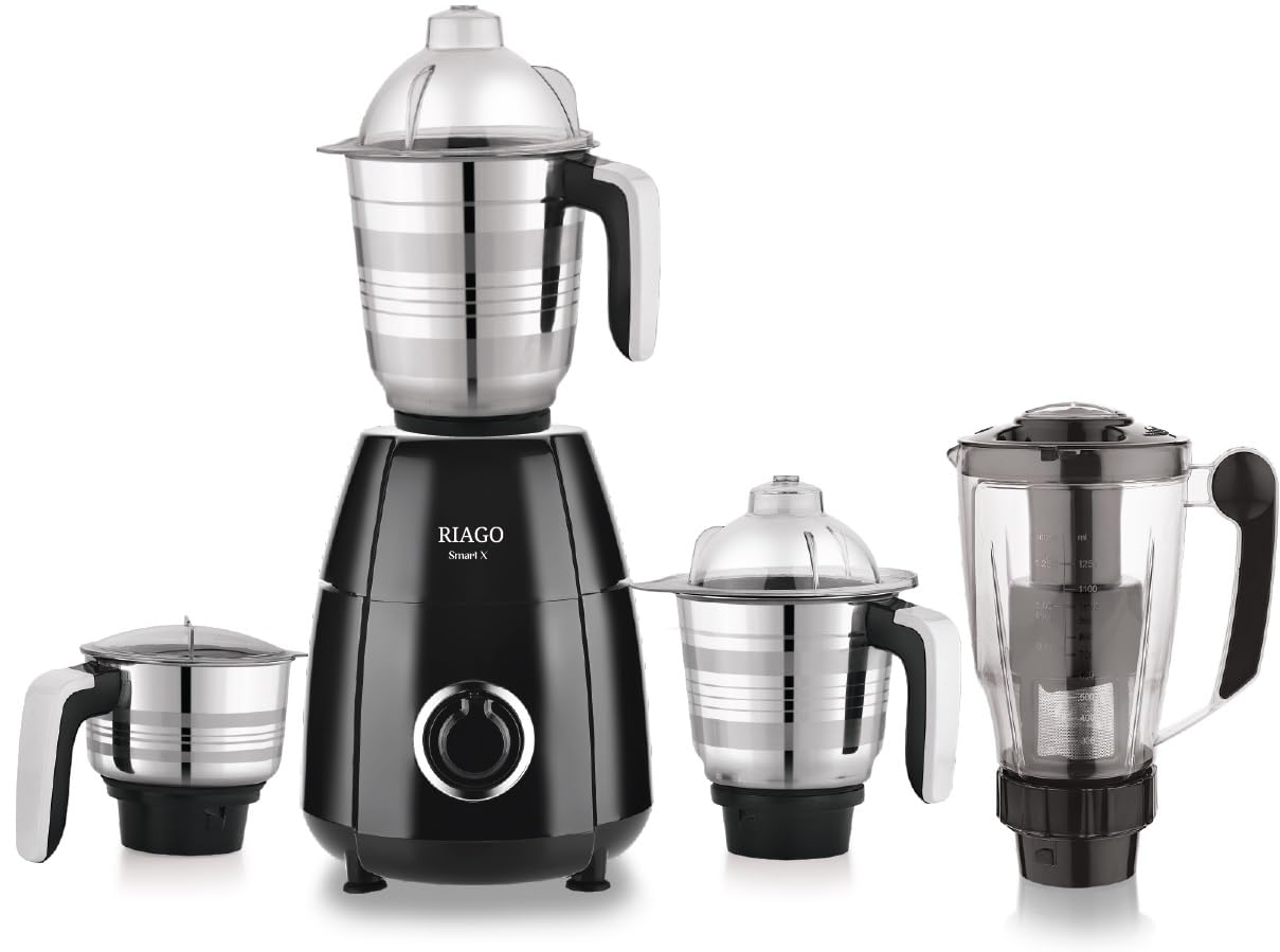 Riago Mixer, Grinder And Juicer (Smart X 1000Watt, Black)