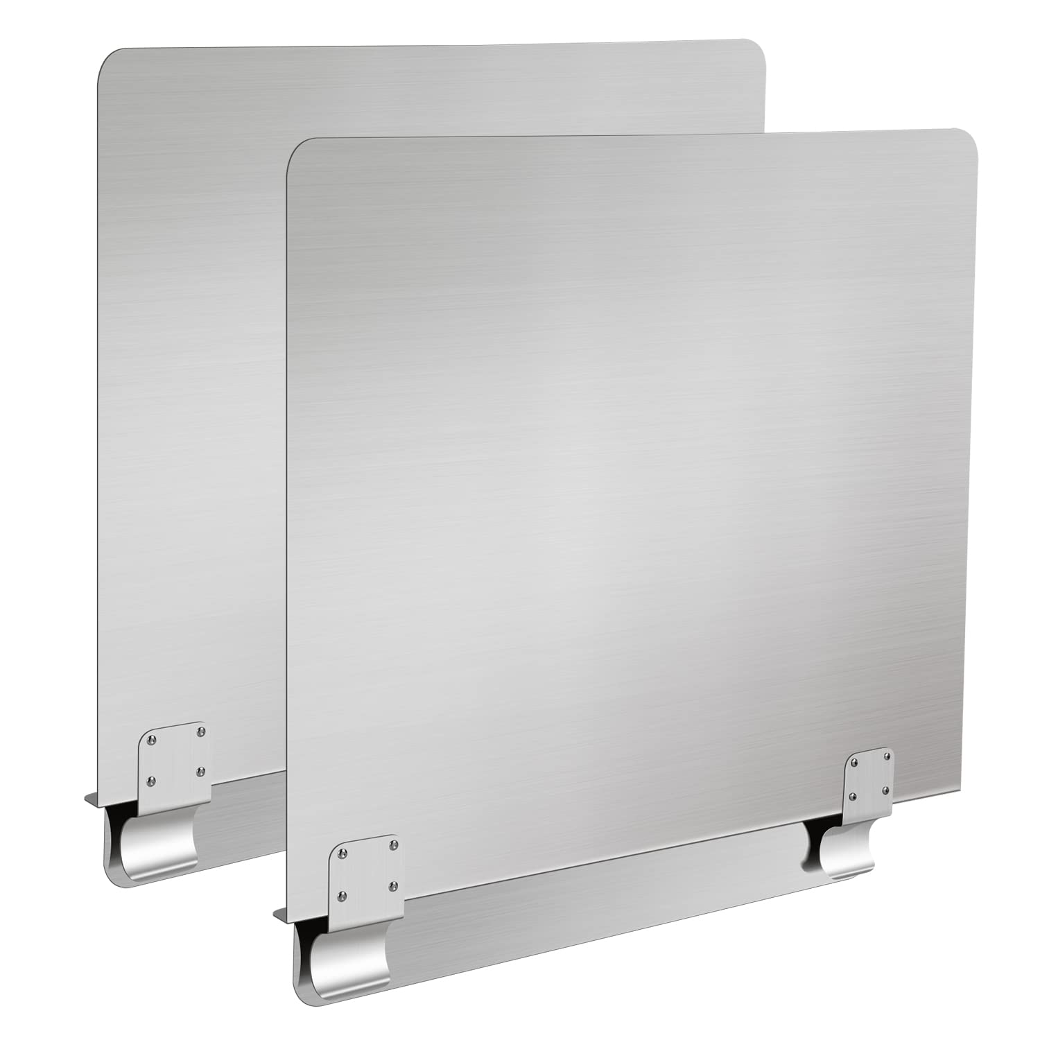 Stainless Steel Commercial Deep Fryer Splash Guard 20-1/2 W X 18 H Side Splash Universal fit clips stop oil from splattering, pa