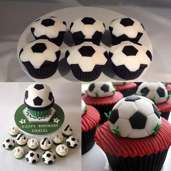 Anyana Mini Football Basketball Tennis Sport Boys Silicone Fondant Mold Cake Decorating Tool Topper Edible Gum Paste Sugar Pastr