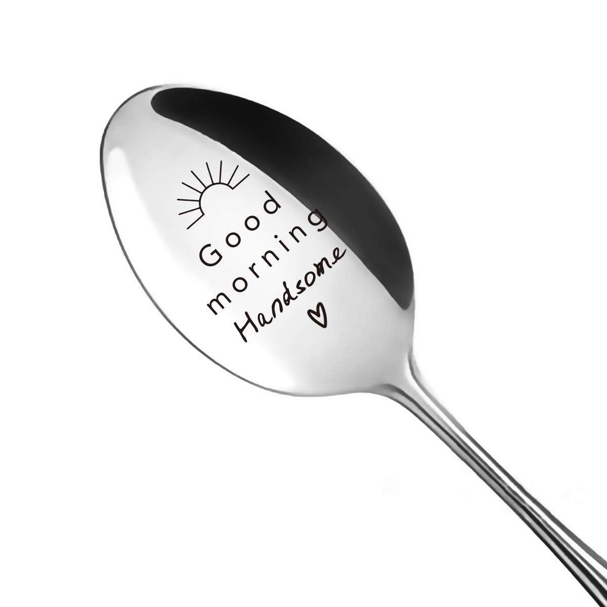 Best Husband Spoon - Good Morning Handsome Spoon - Funny Spoon Engraved Stainless Steel - Tea Coffee Spoon - Best For Boyfriend