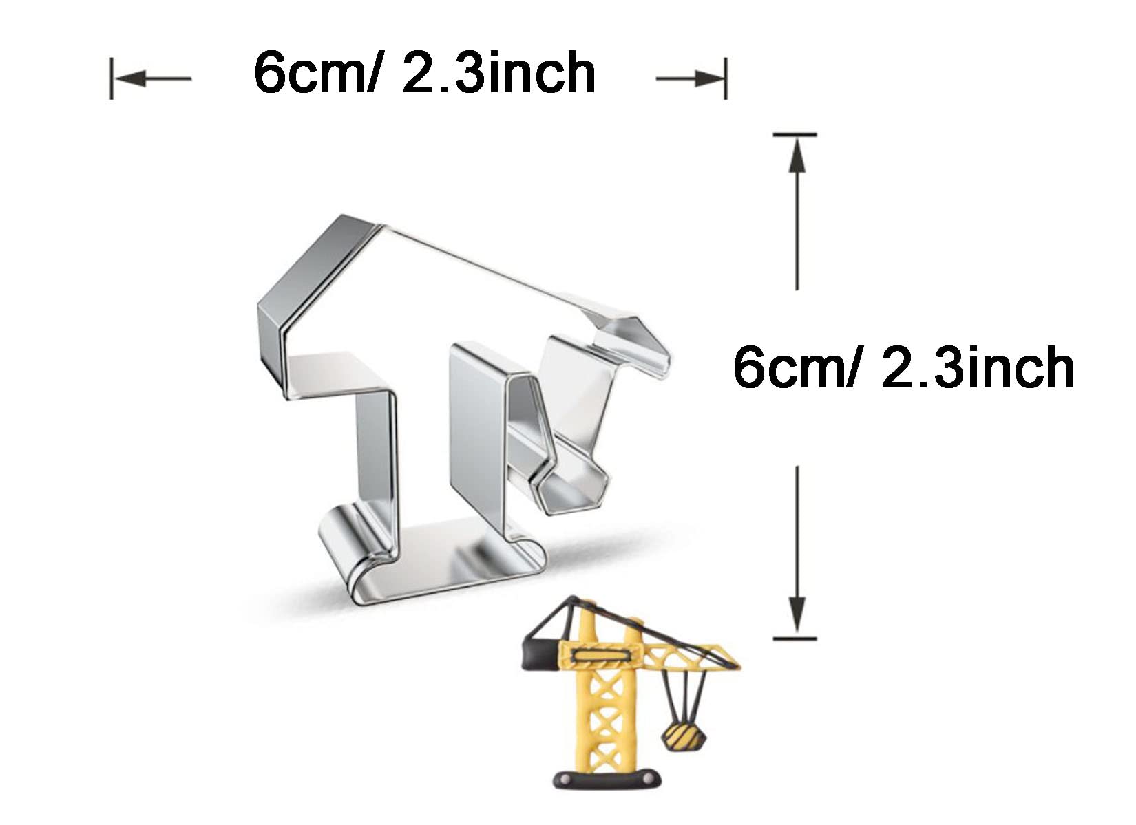 Wjsyshop Tower Crane Shape Cookie Cutter