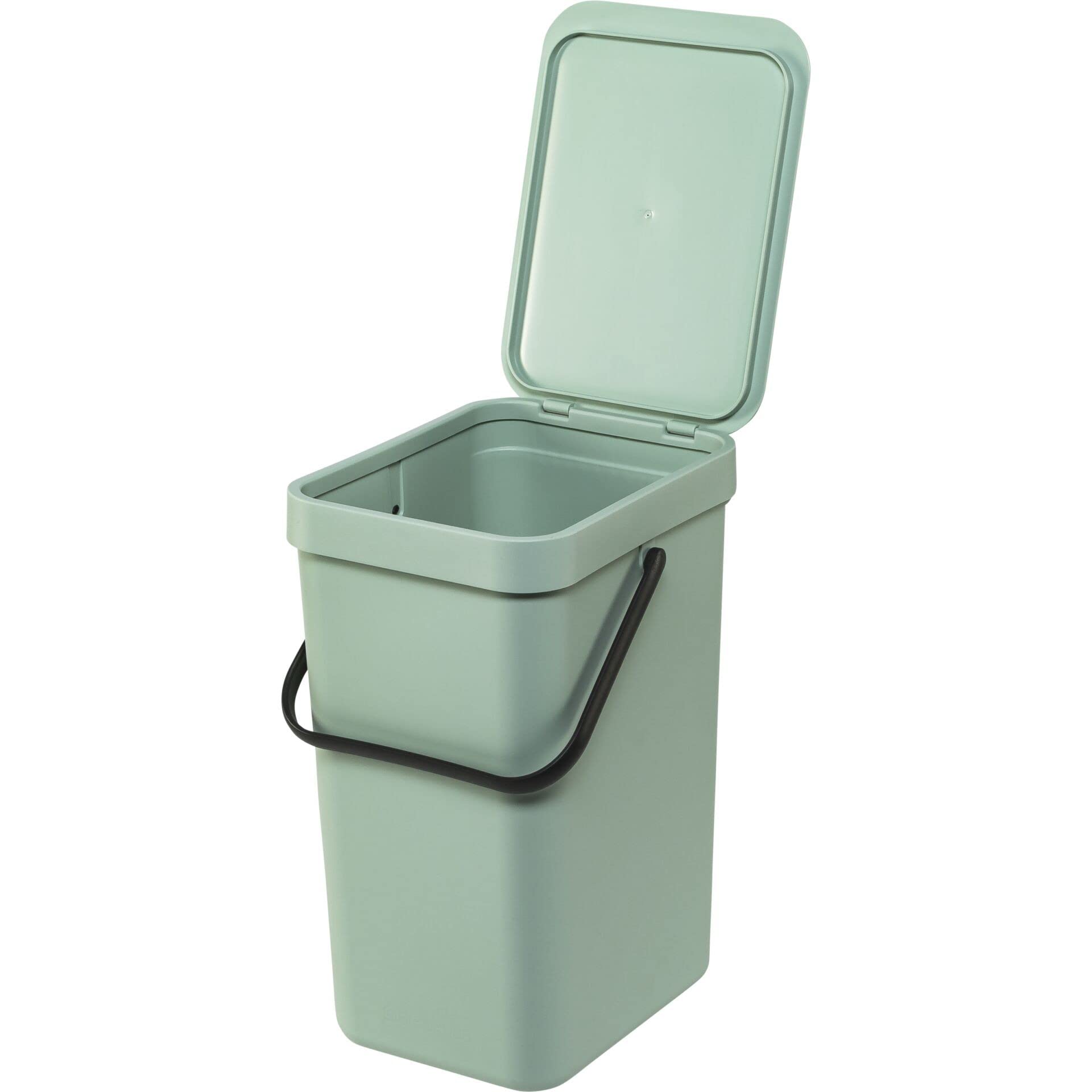 Brabantia Sort & go Kitchen Recycling can (32 galJade green) Stackable Waste Organiser with Handle & Removable Lid  Wallcupboard Mounting