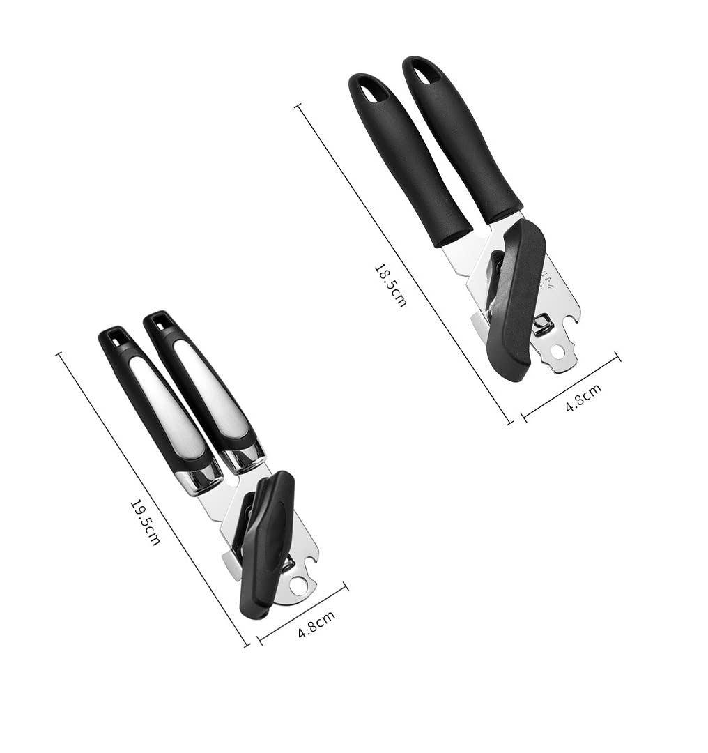 Highrock Multi-Function Opener Kitchen Can Opener, Jar Opener & Tin Opener, Manual Can Opener, Portable Can Opener (Black)