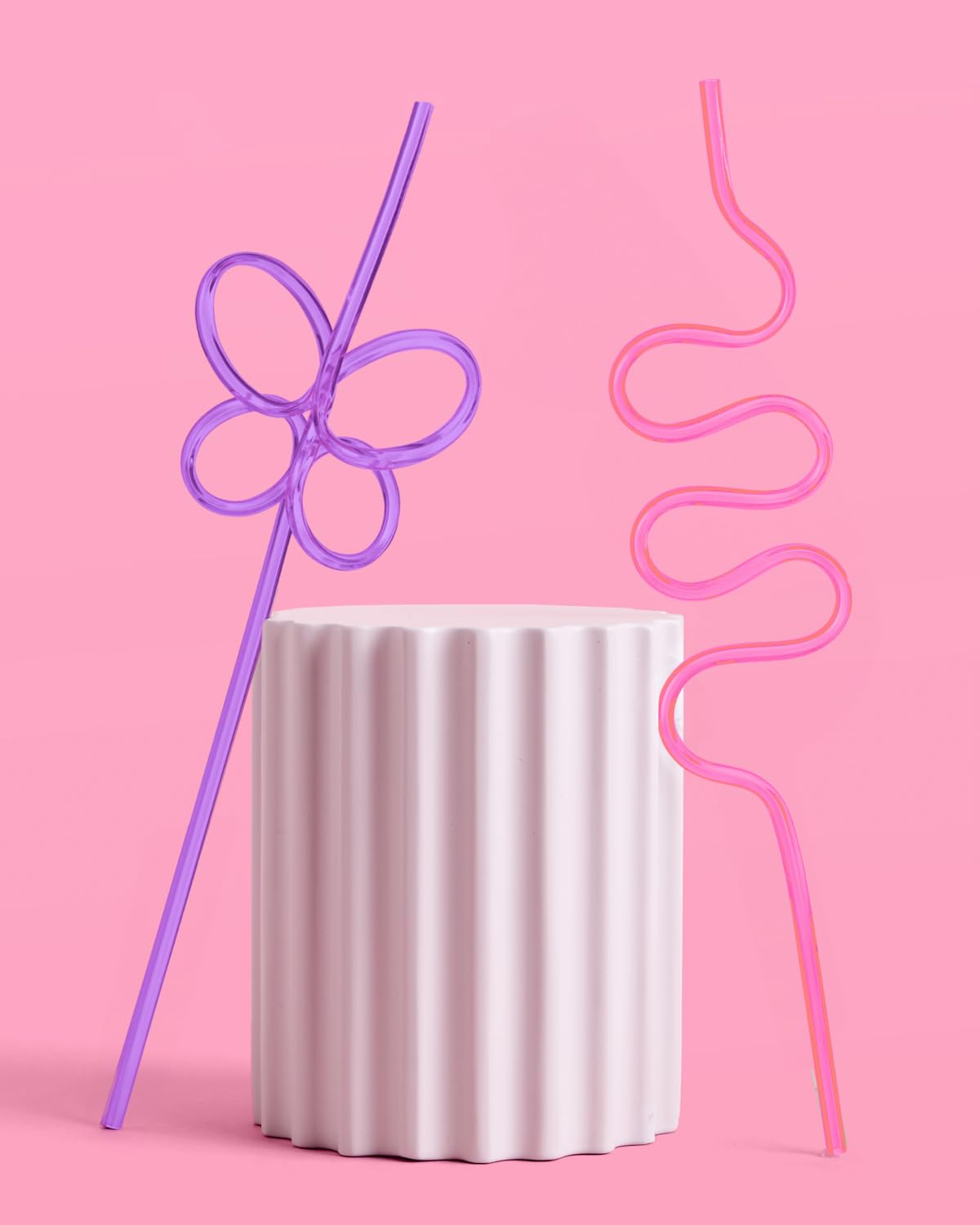 Xo, Fetti Rainbow Reusable Straw Set - 20 Pc | Rainbow Birthday Party, Butterfly Bachelorette Supplies, Bridal Shower Decoration