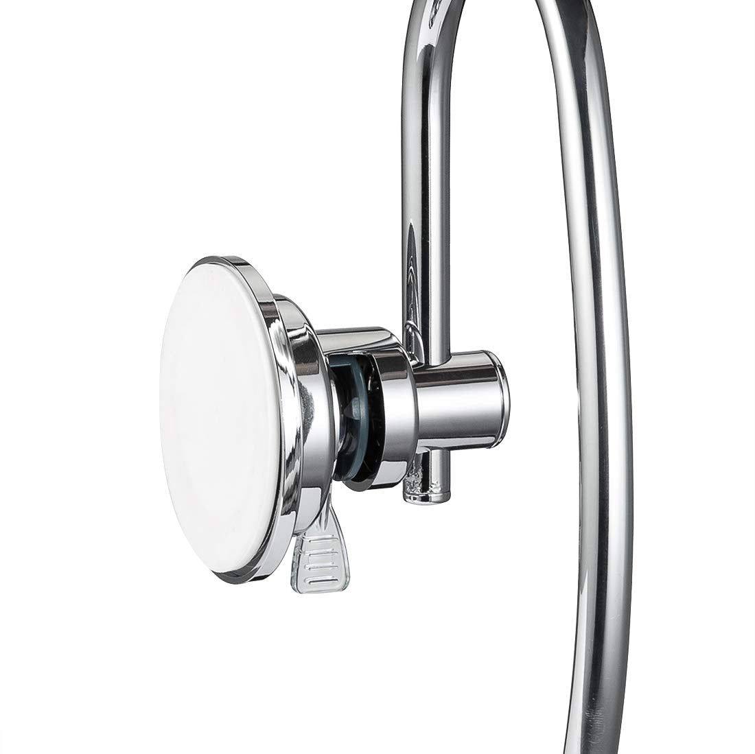 Jiepai Vacuum Suction Towel Holder,Modern Shower Towel Ring,Washcloth Hand Towel Holder For Bathroom Kitchen Drill Free,Chrome
