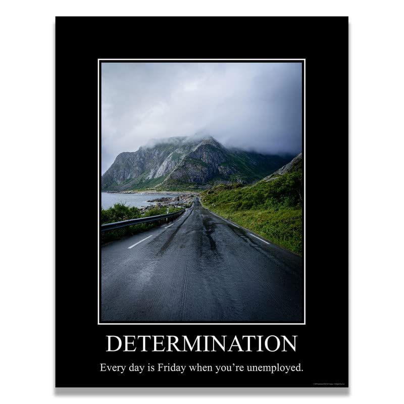 Determination Demotivational Poster Ironic Snarky Funny Sarcastic Office Wall Decor Art Print 11X14 Inches Unframed