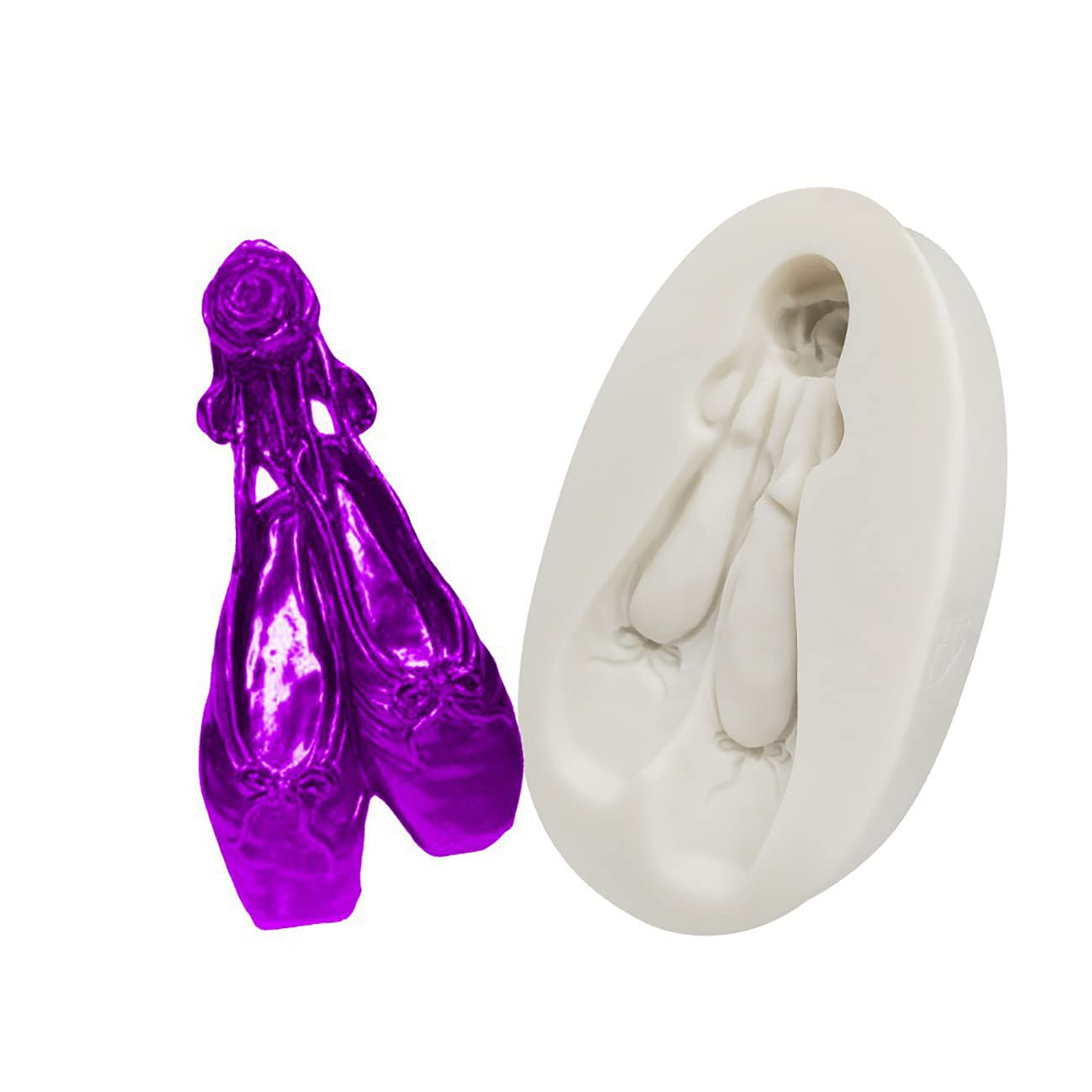 Ballet Shoes Silicone Mold For Dancing Lovers Diy Fondant Candy Making Chocolate Molds Lollipop Desserts Ice Cube Gum Clay Soap