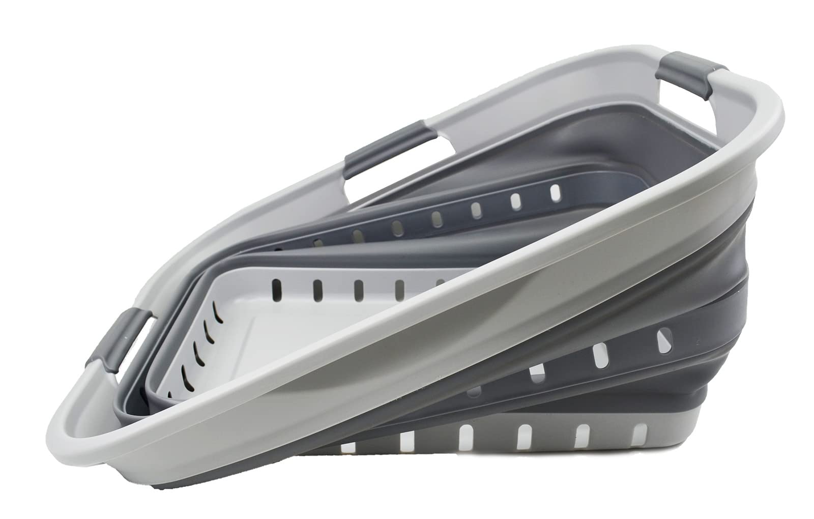 Sammart 42L (11 Gallon) Collapsible Plastic Laundry Basket - Foldable Pop Up Storage Container/Organizer - Portable Basket - Spa