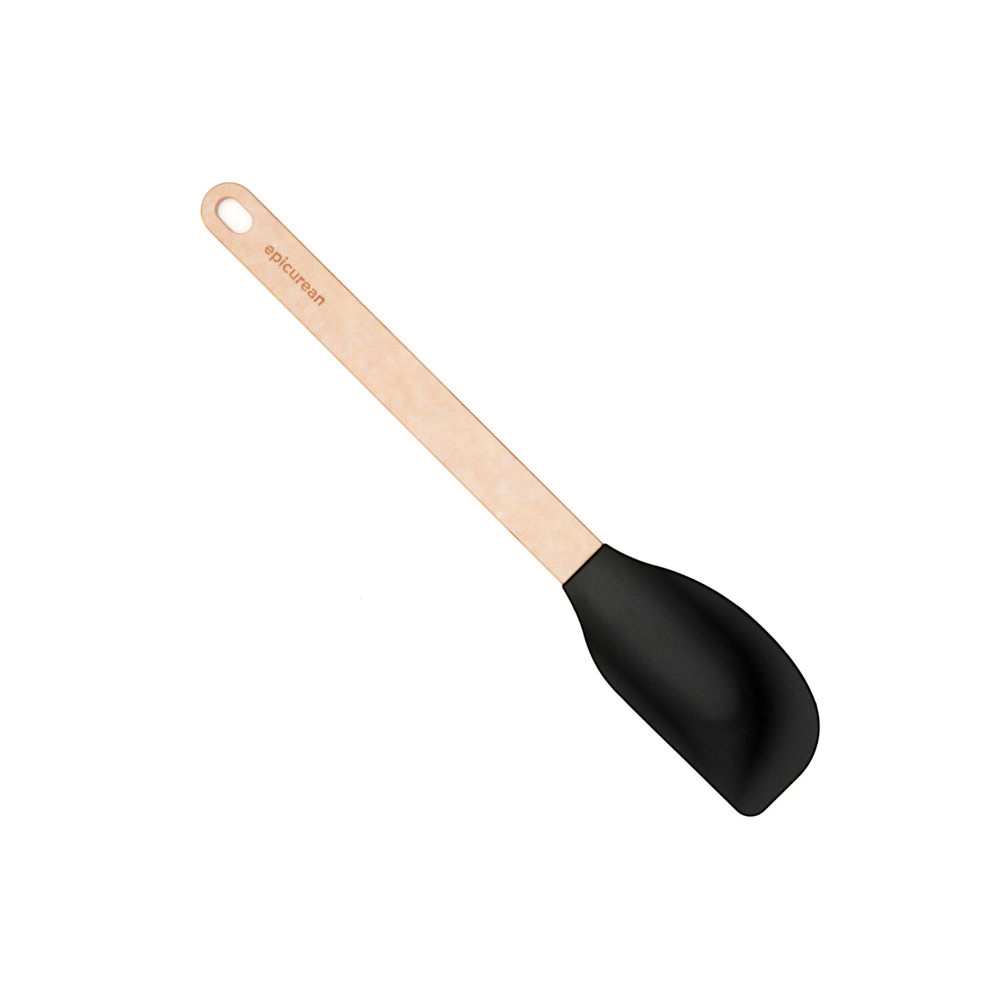 Epicurean Silicone Series Large SpatulaNatural Handle with Black Head