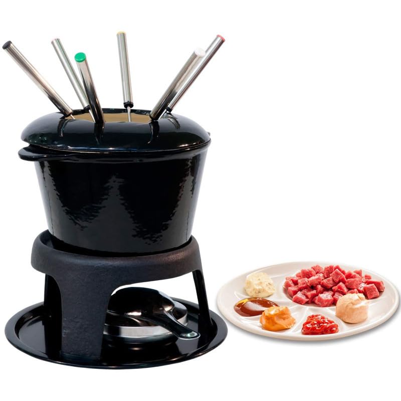 Stainless Steel Fondue Forks, Chocolate Dipping Fork With Heat Resistant Handle, Colors 6P