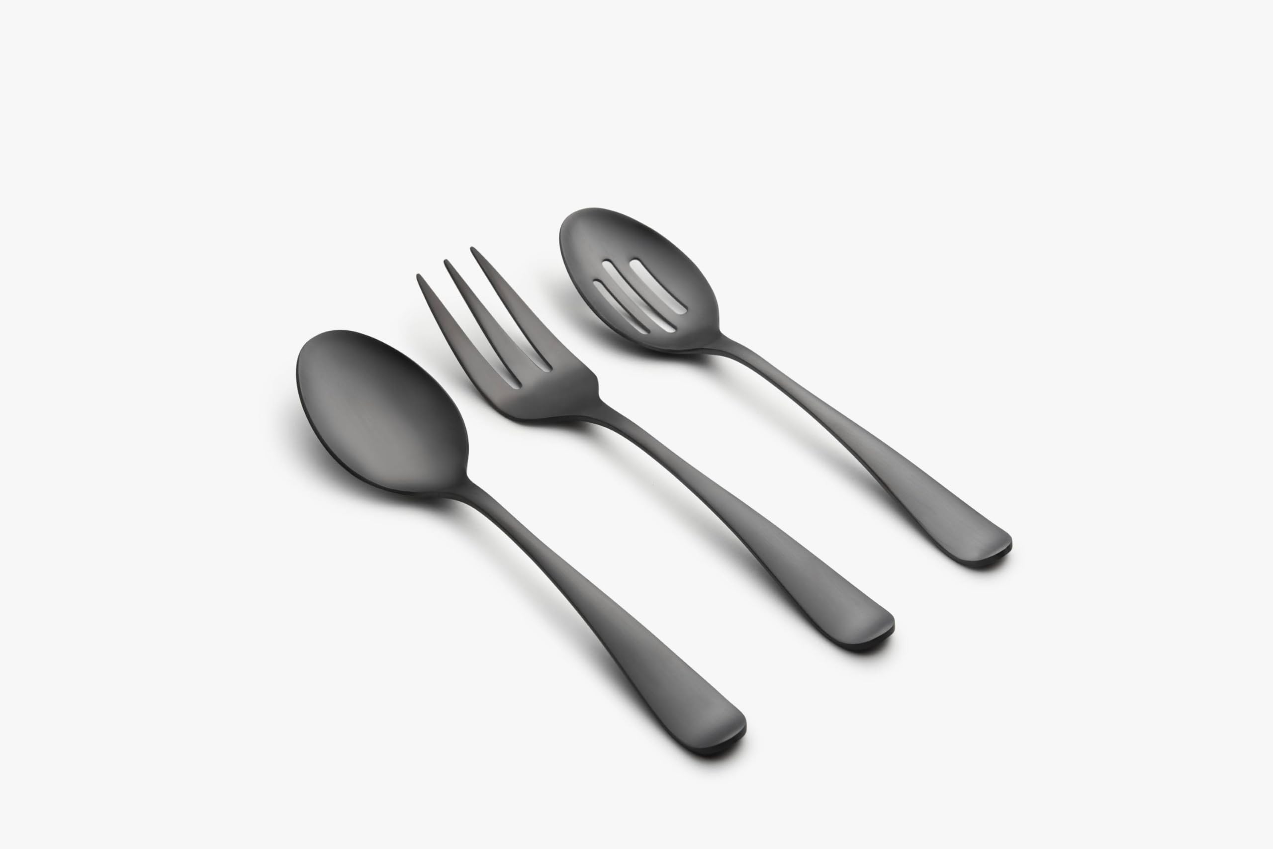 Cambridge Silversmiths Rhiannon Black Satin 3-Piece Hostess Set