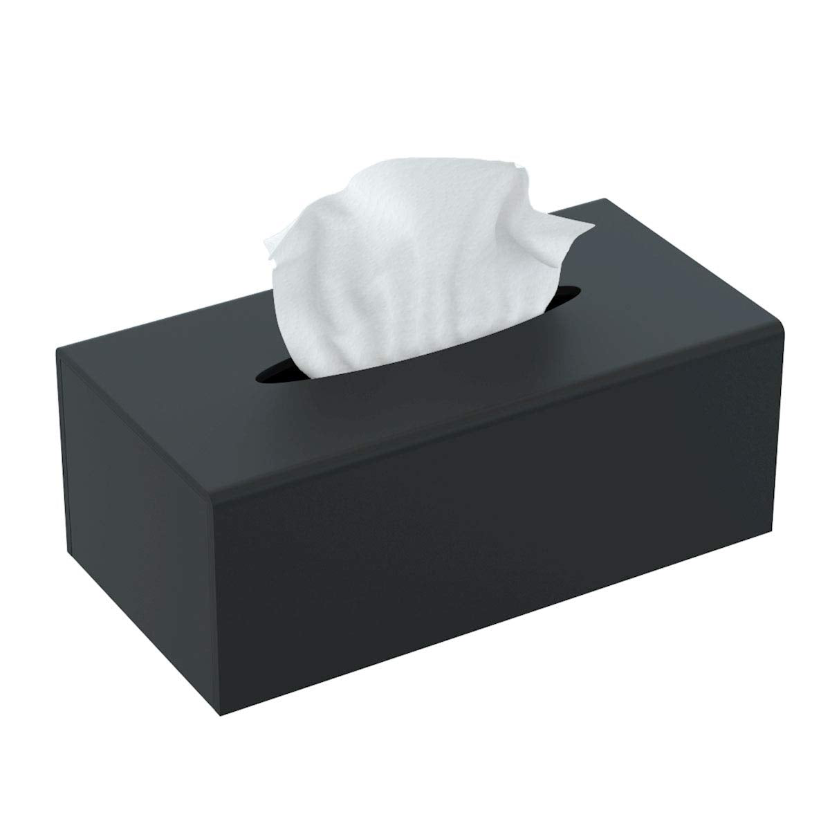 Femeli Acrylic Tissue Box Cover,Rectangular Facial Tissue Holder Case Dispenser For Bathroom Kitchen Bedroom Office With Magnet