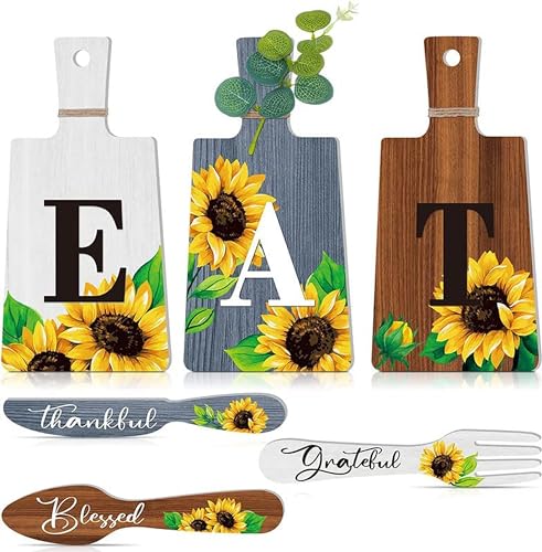 Angel Infinite Kitchen Plaque Wall Hanging Decor | Sunflower Cutting Boards Dining Eat Signs Forks & Spoons Dining Quotes Sign W
